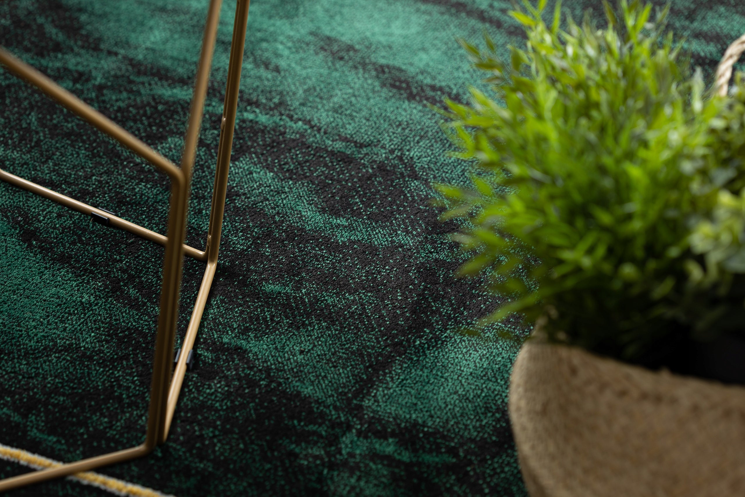 STYLISH CARPET 160x220 cm bottle green #AF427 Thickness 12 mm