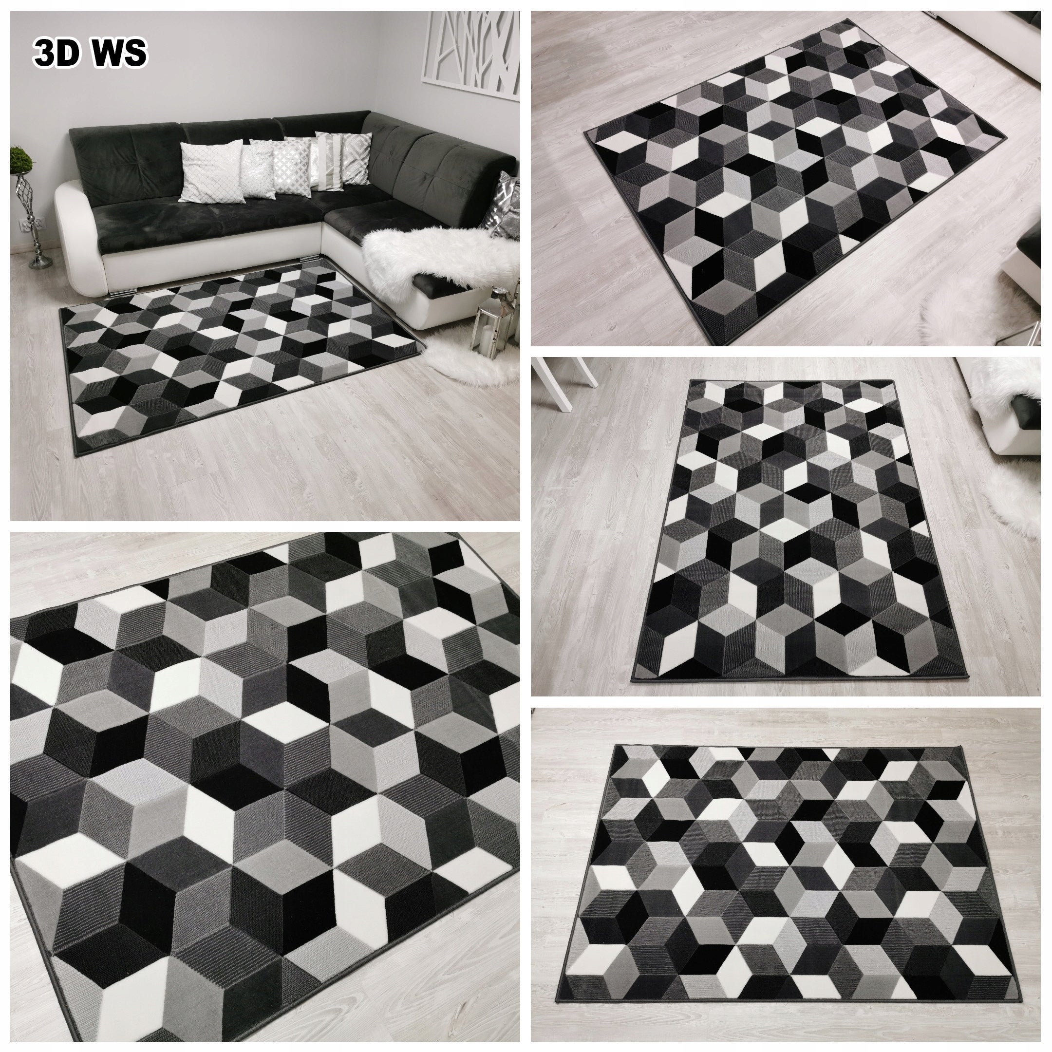 STYLISH MODERN CARPET 120x170 ORIGINAL FOR LIVING ROOM MIX OF DESIGNS Brand Sindbad