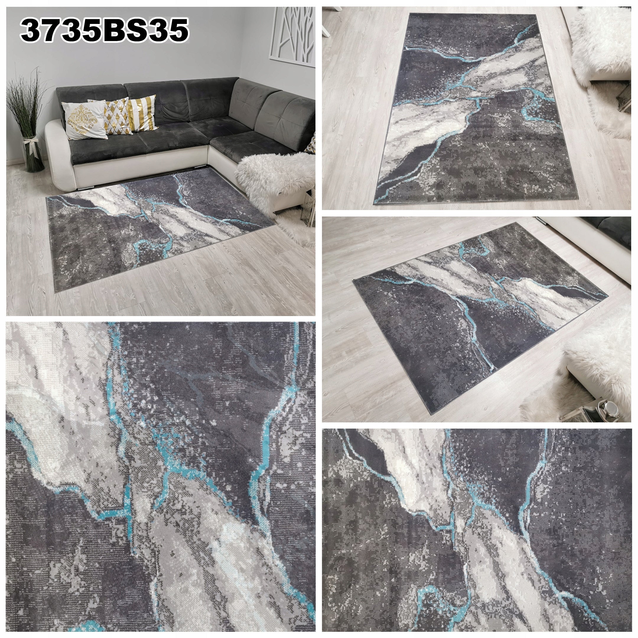 STYLISH MODERN CARPET 120x170 ORIGINAL FOR LIVING ROOM MIX OF DESIGNS Color multicolor