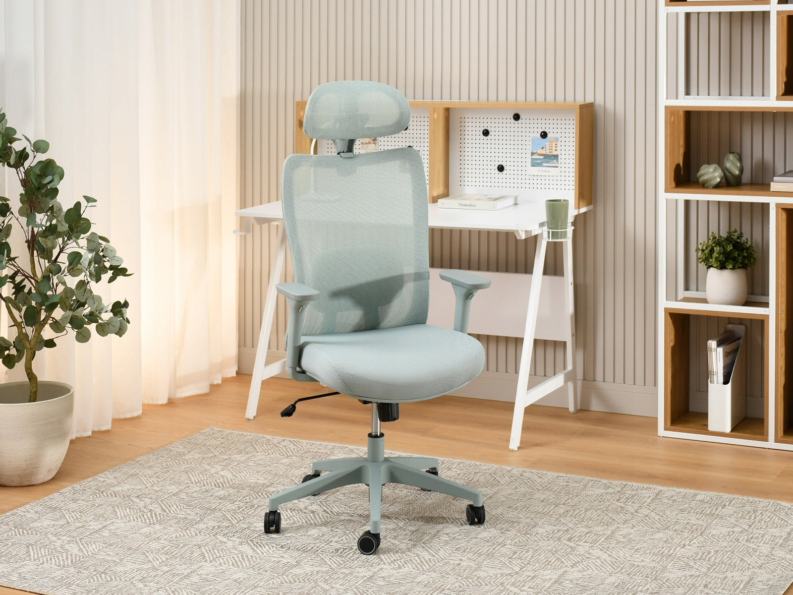 STYLISH OFFICE CHAIR SWIVEL ARMREST ADJUSTMENT MESH MINT ARGON Manufacturer code 5907698697992