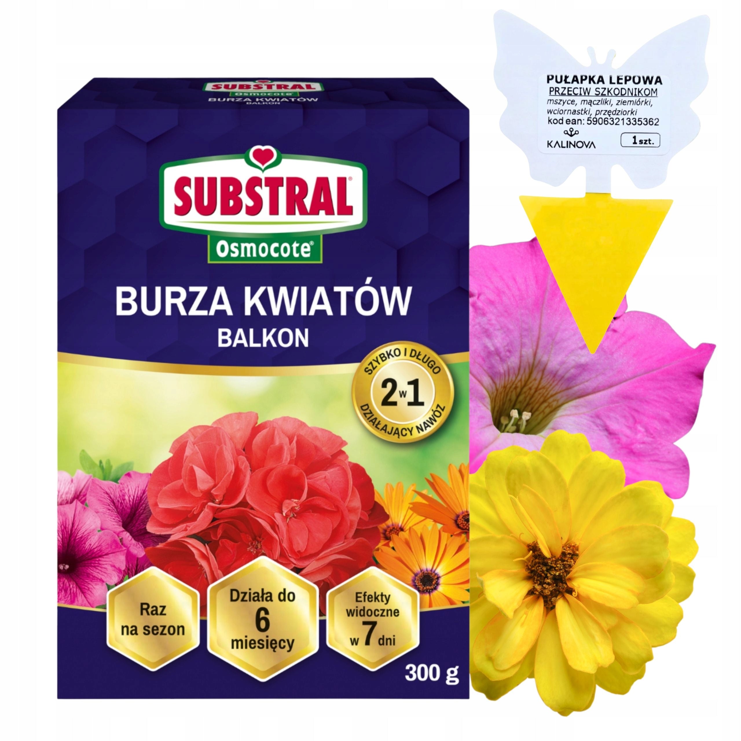 SUBSTRAL Storm of Flowers Long-acting Fertilizer for Pelargonia Surfinii 300g