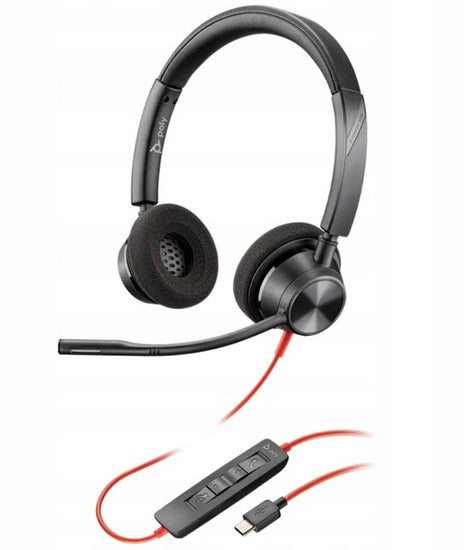 SŁUCHAWKI NAUSZNE PLANTRONICS POLY BLACKWIRE C3320 USB-C USB-A GW24
