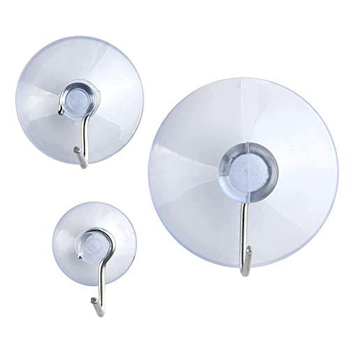 SUCTION CUPS WITH HOOKS FOR GLAZE 30 PIECES 3 SIZES SELF-ADHESIVE Brand no brand