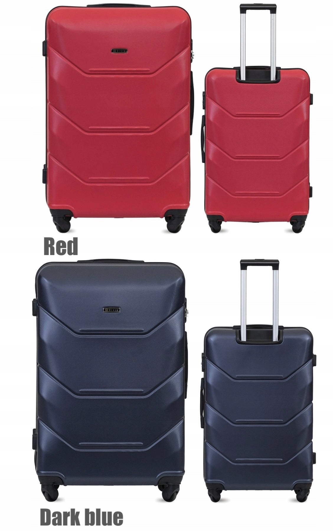 SUITCASE BLOOM XL " 24 " MEDIUM STRONG HARD ABS 13 COLORS PREMIUM Height 64 cm