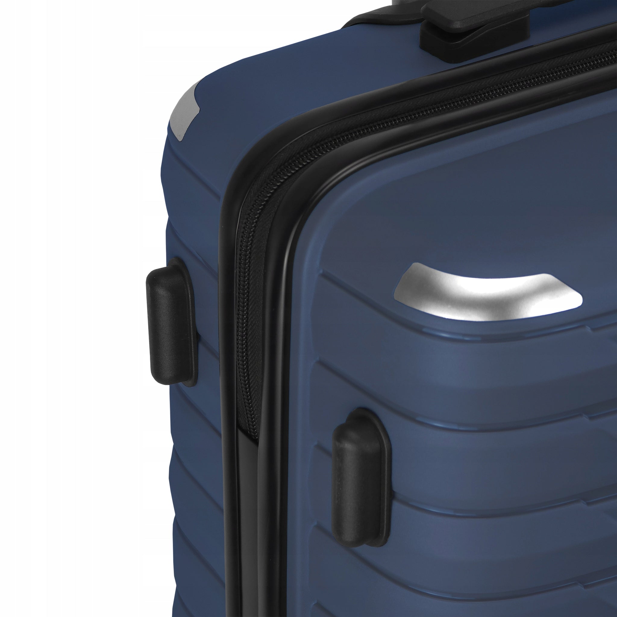 SUITCASE LARGE TRAVEL MADE OF POLYPROPYLENE LUGGAGE DIAMOND NAVY XL 28" P420 Width (longer edge) 51 cm