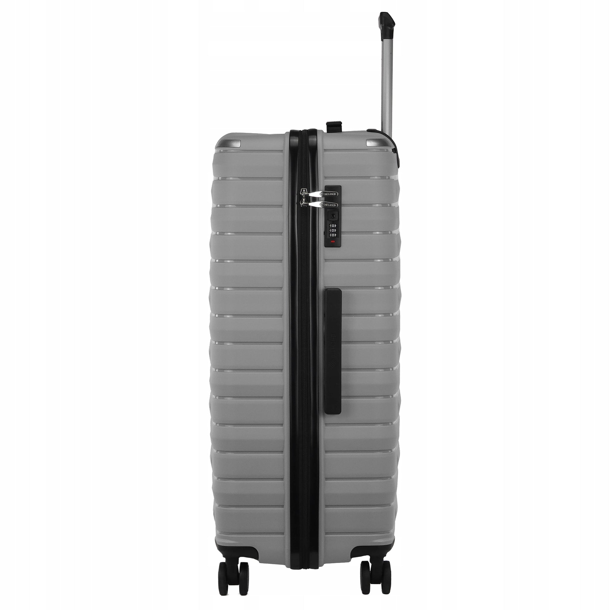 SUITCASE LARGE TRAVEL MADE OF POLYPROPYLENE LUGGAGE DIAMOND SILVER XL 28" P420 Packaging status original
