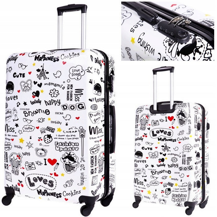 SUITCASE LARGE TRAVEL WHEELS BAGIA 15 DESIGNS XXL Brand Bagia