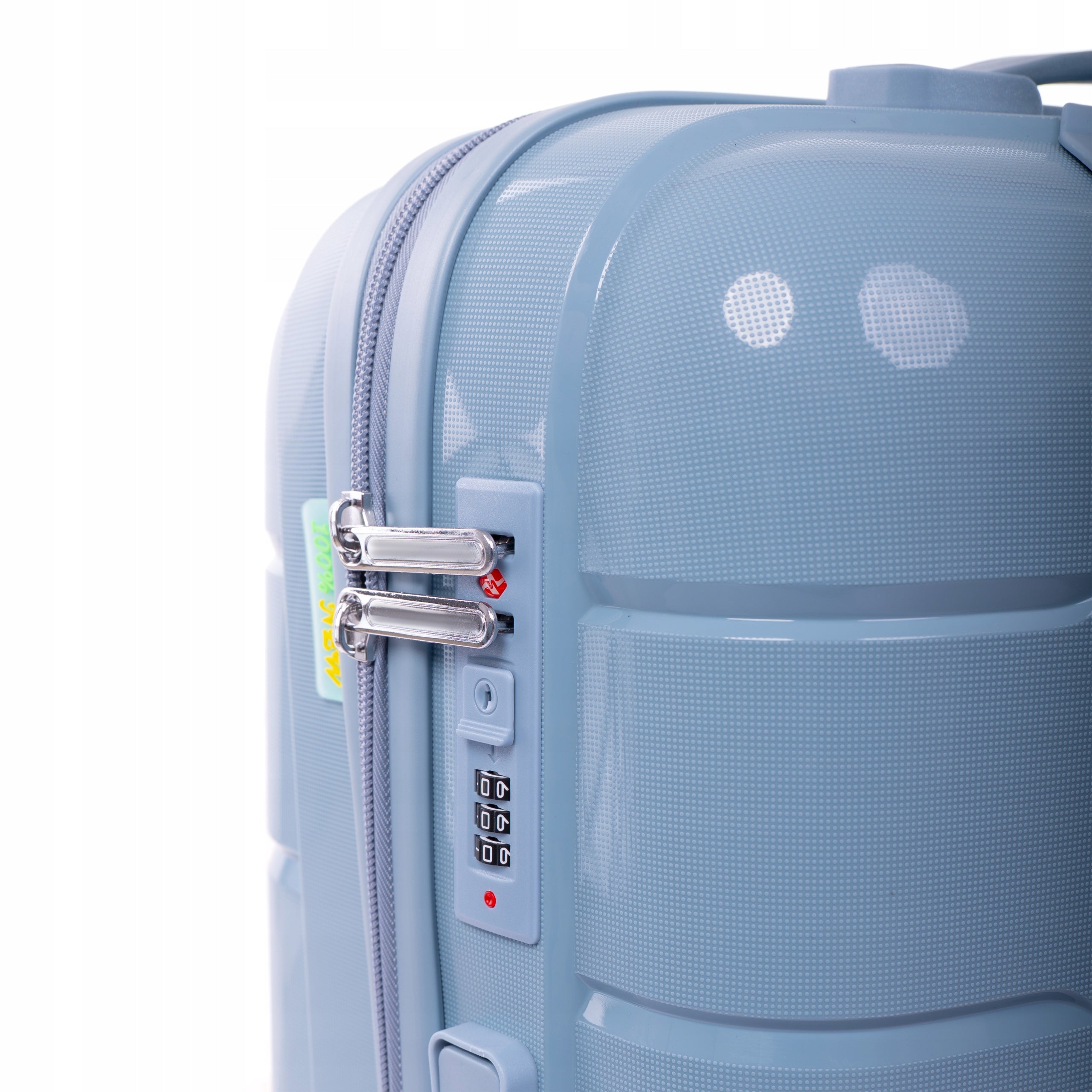 SUITCASE LARGE XXL INDESTRUCTIBLE LUGGAGE DOUBLE WHEELS POLYPROPYLENE Height 77 cm