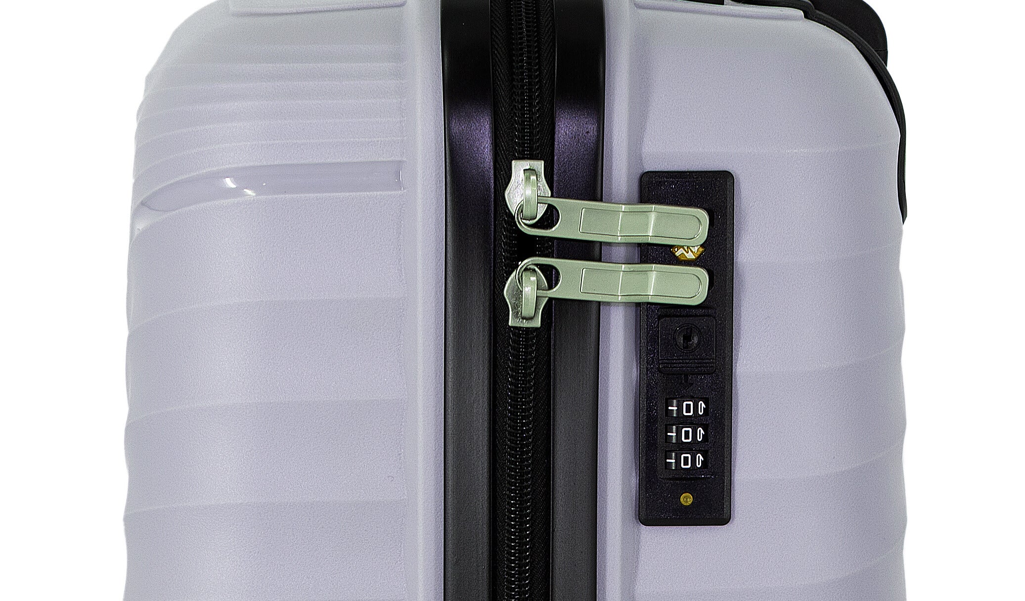 SUITCASE MEDIUM INDESTRUCTIBLE LIGHTWEIGHT POLYPROPYLENE TSA LANZARO LIGHT GREY Depth (shorter edge) 26 cm