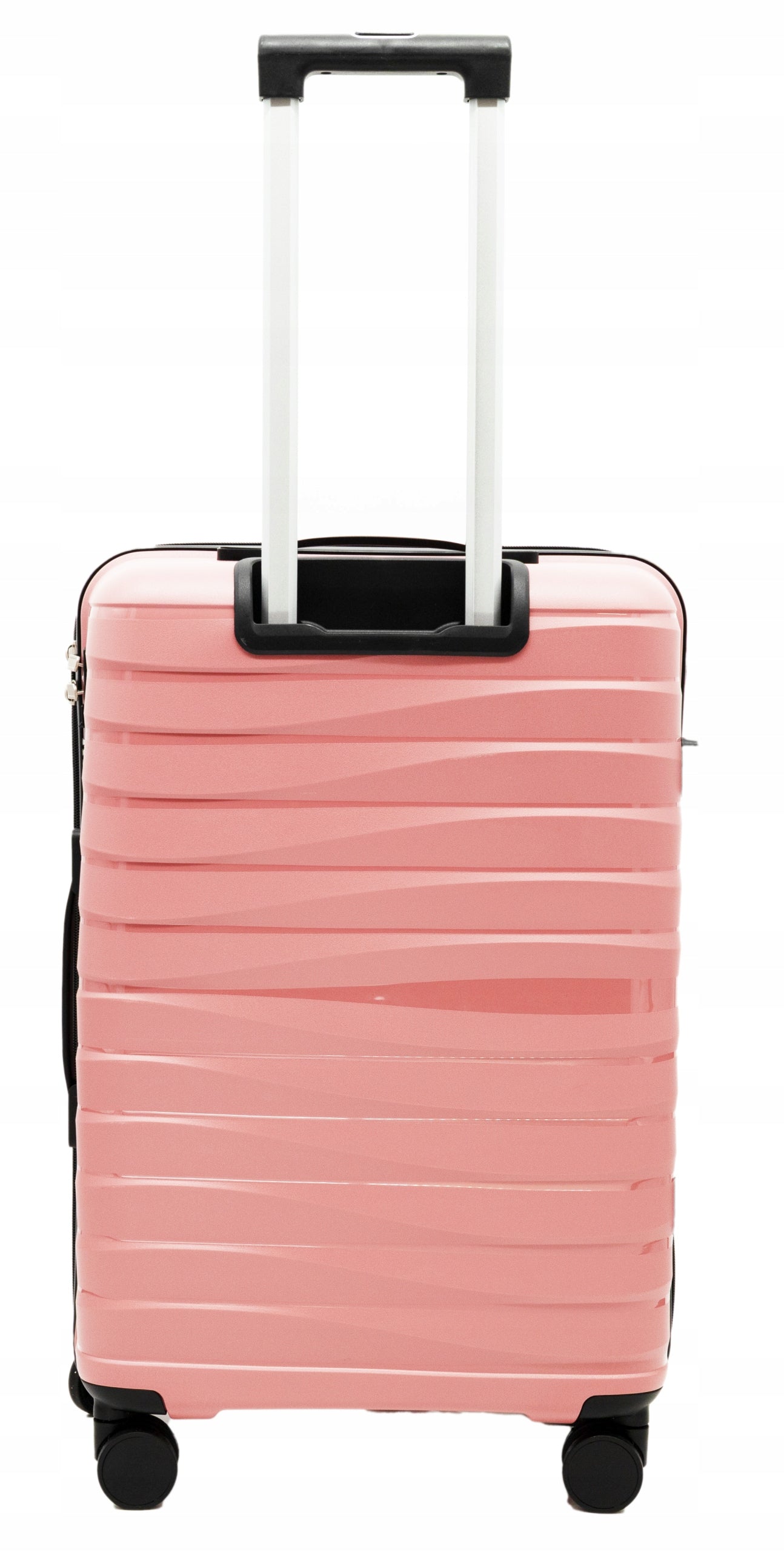 SUITCASE MEDIUM PP POLYPROPYLENE TSA 4 WHEELS 360° LUGGAGE LANZARO ROSE GOLD Width (longer edge) 42 cm