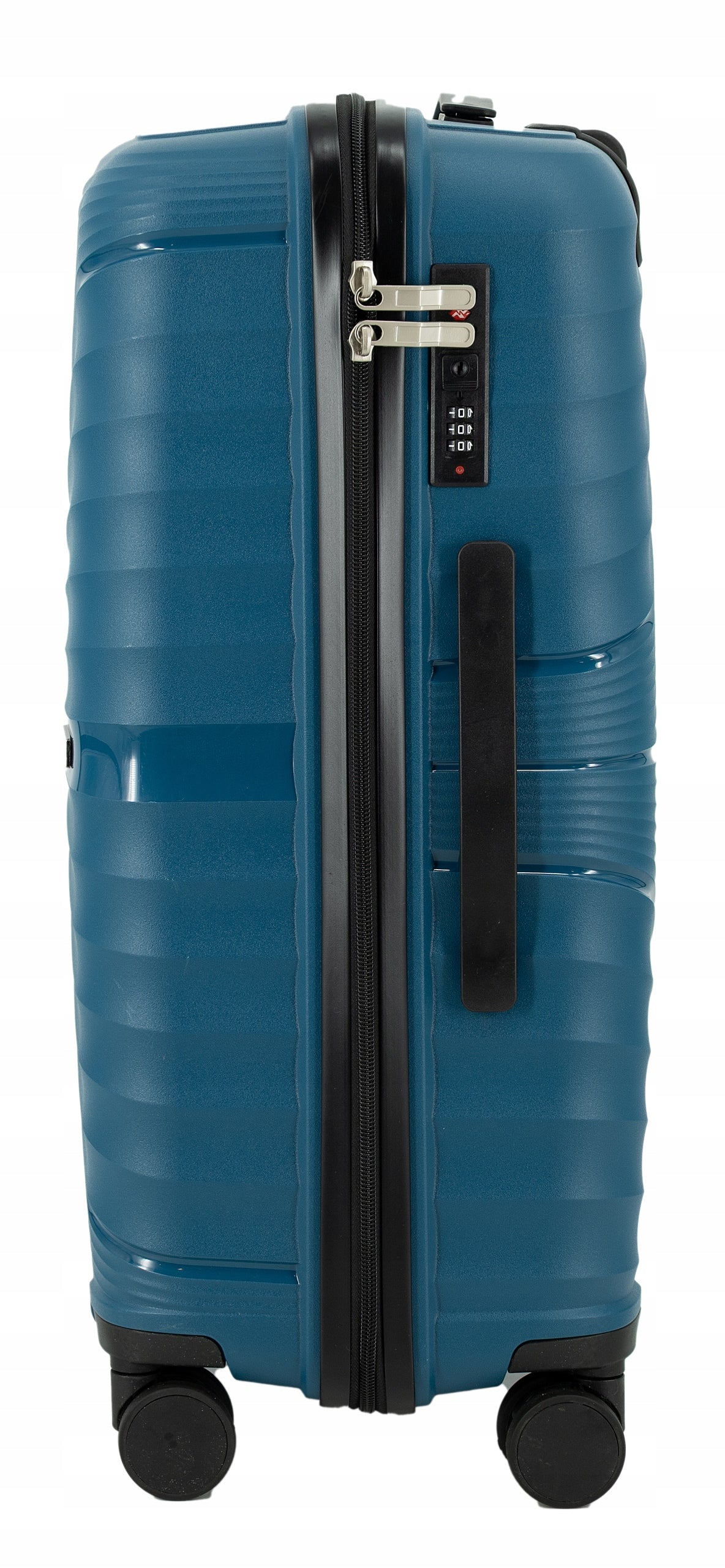 SUITCASE MEDIUM TRAVEL WHEELS LIGHT LUGGAGE POLYPROPYLENE TSA LANZARO TURQUOISE Brand LANZARO