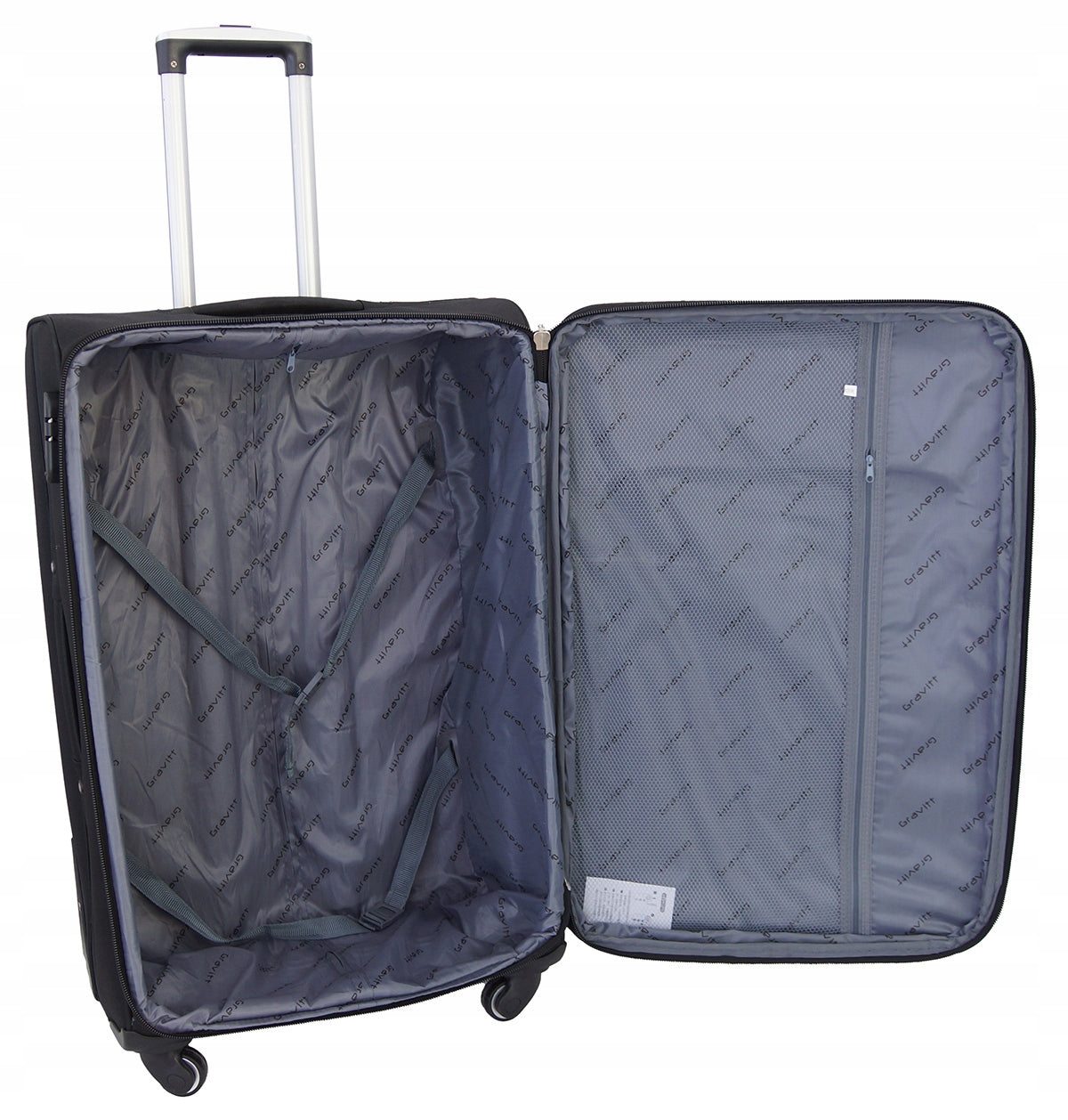 SUITCASE ON WHEELS LUGGAGE MEDIUM XL MODEL 1702 EAN (GTIN) 5905488708347
