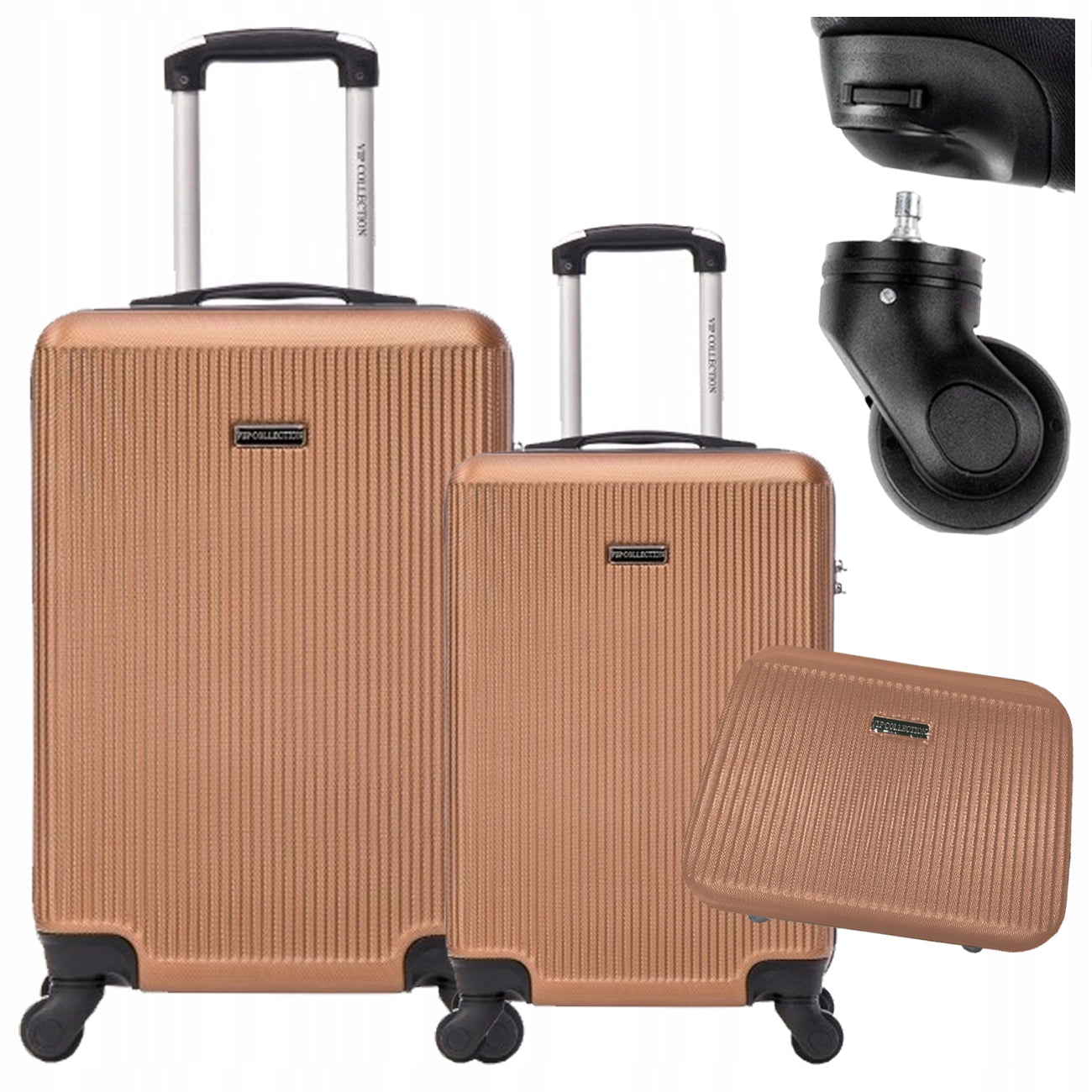 SUITCASES SET OF TRAVEL SUITCASES LUGGAGE SUITCASE ON WHEELS SET ABS 3IN1