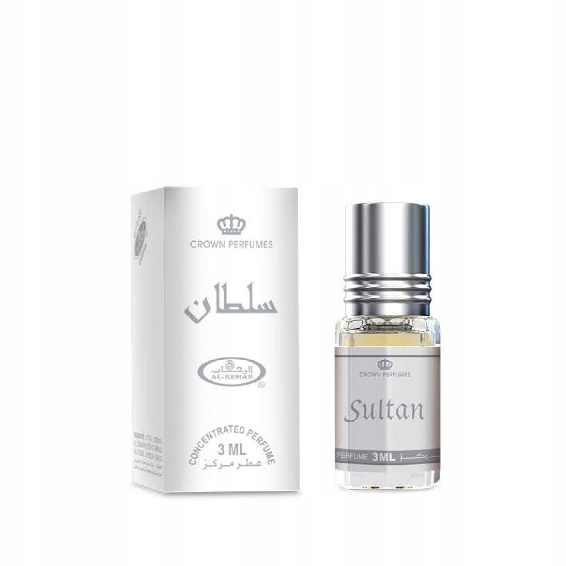 SULTAN ARABIC PERFUME IN OIL MEN'S WOODY CITRUS ORIENT 3 ml AL REHAB Packaging status original