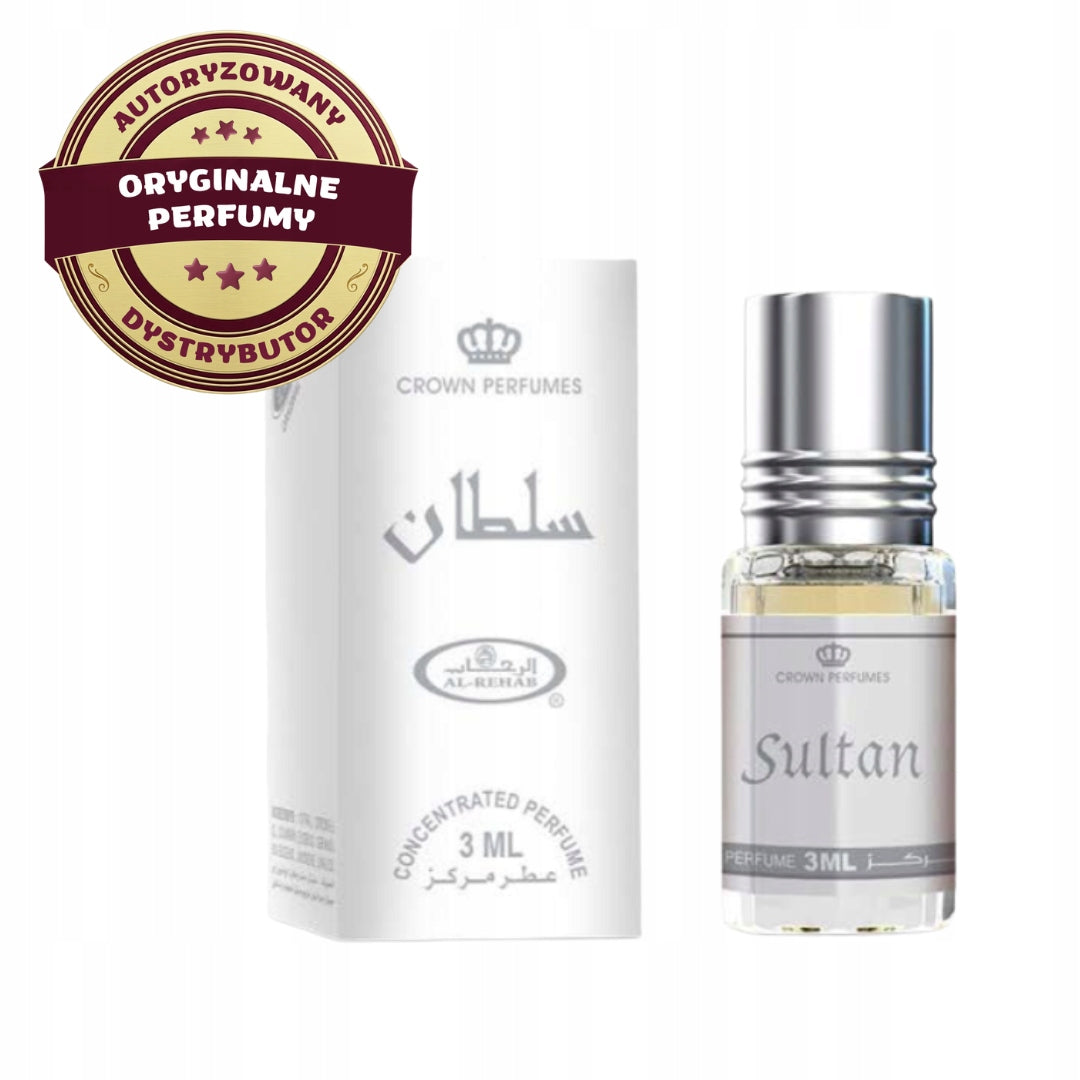 SULTAN ARABIC PERFUME IN OIL MEN'S WOODY CITRUS ORIENT 3 ml AL REHAB
