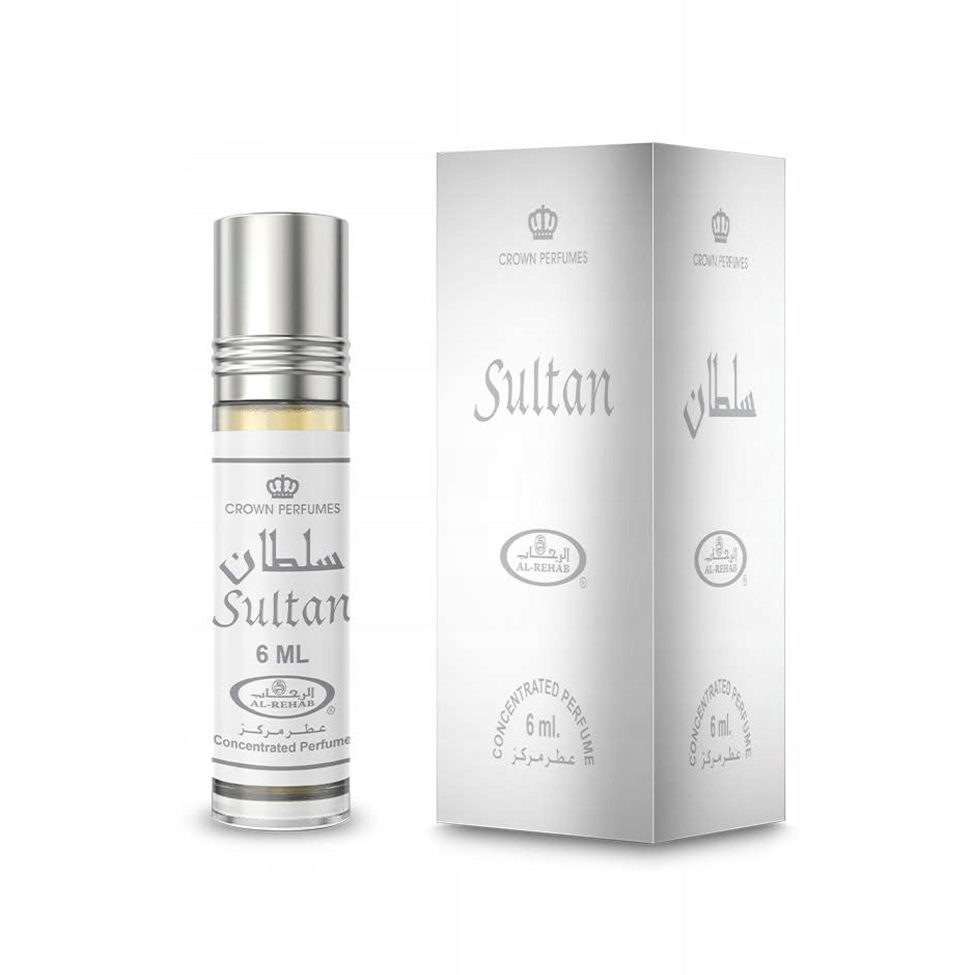 SULTAN ARABIC PERFUME IN OIL MEN'S WOODY CITRUS ORIENT 6 ml AL REHAB Packaging status original