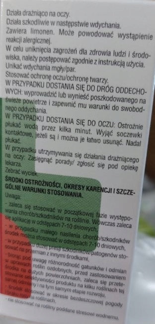 SUMIN Limocide 3in1 fungicidal insecticide powdery mildew 30 ml Manufacturer code PREPARAT OWADY CHOROBY PRZĘDZIORKI