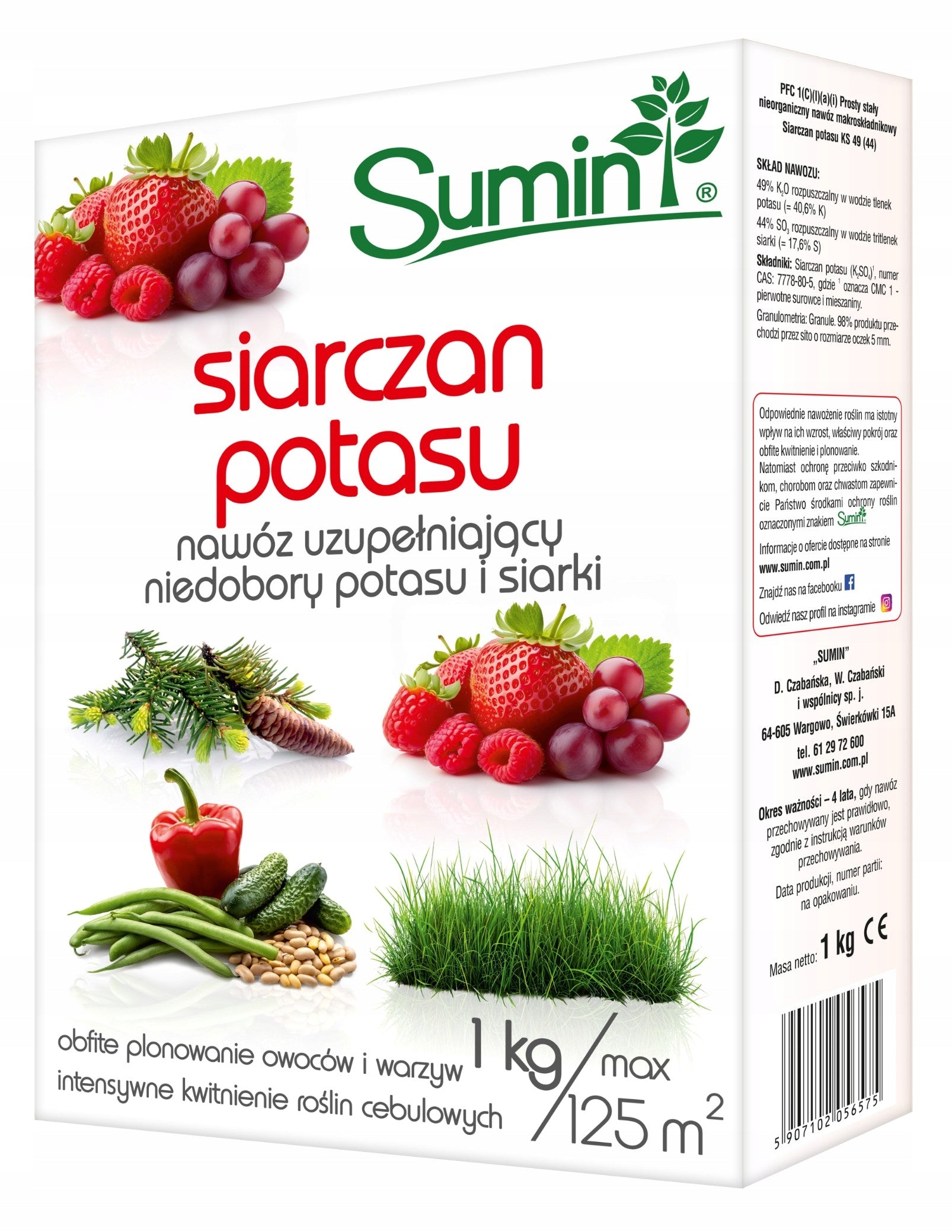 SUMIN POTASSIUM SULFATE 1 KG granular fertiliser