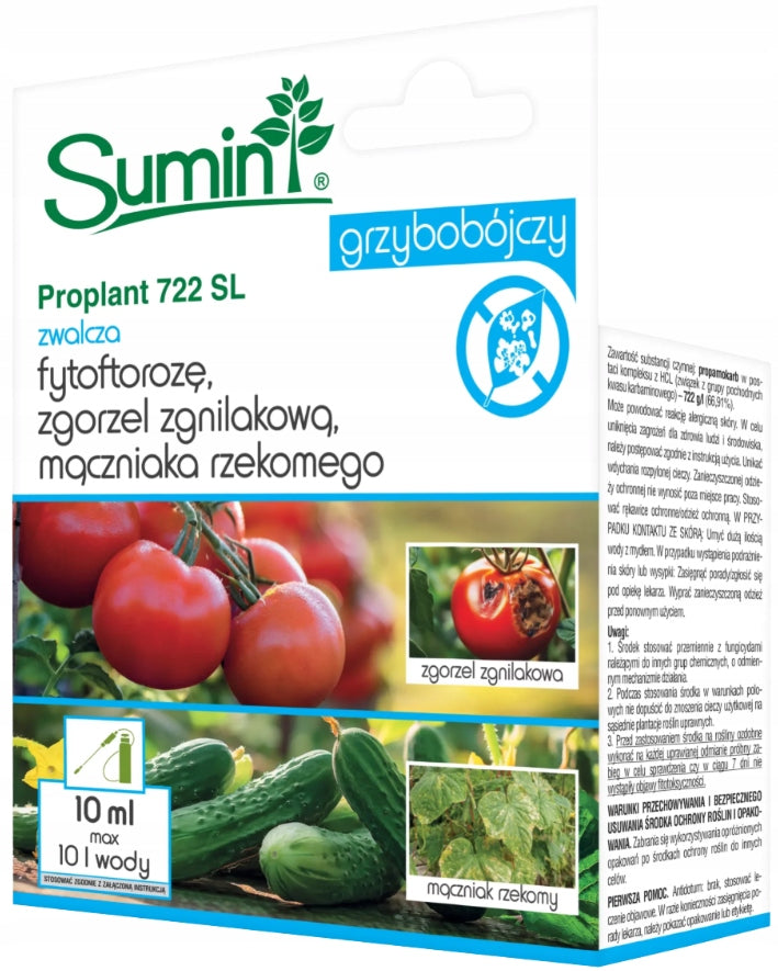 SUMIN Proplant 722 SL fights diseases phytophorosis, gangrene, powdery mildew 10 ml
