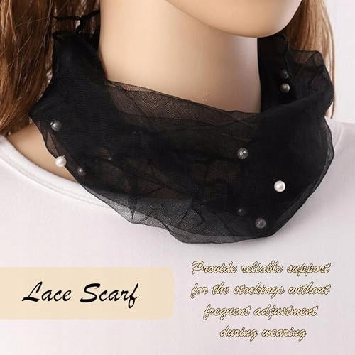 SUMMER LACE SCARF FOR WOMAN BEADED COLLAR BREATHABLE Manufacturer code Nieoznaczona