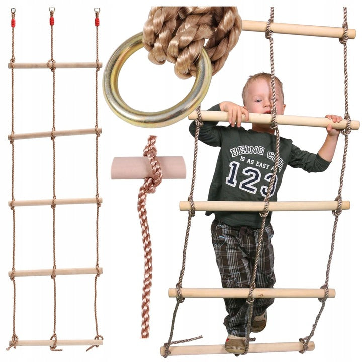 SUN - LADDER NET - MONKEY GROVE - FOR SQUARE TOYS FOR CHILDREN - 560x1900 Kid's age 3+ years