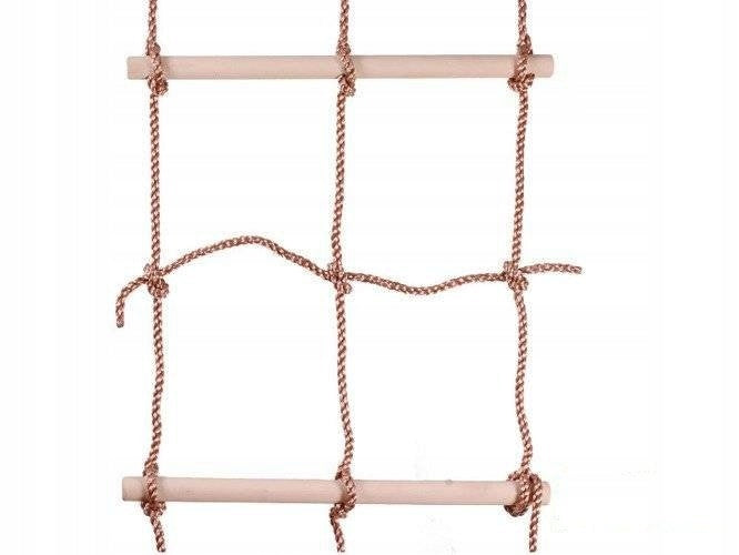 SUN - LADDER NET - MONKEY GROVE - FOR SQUARE TOYS FOR CHILDREN - 560x1900 Manufacturer code SIATKA Z DREWNIANYMI DRĄŻKAMI