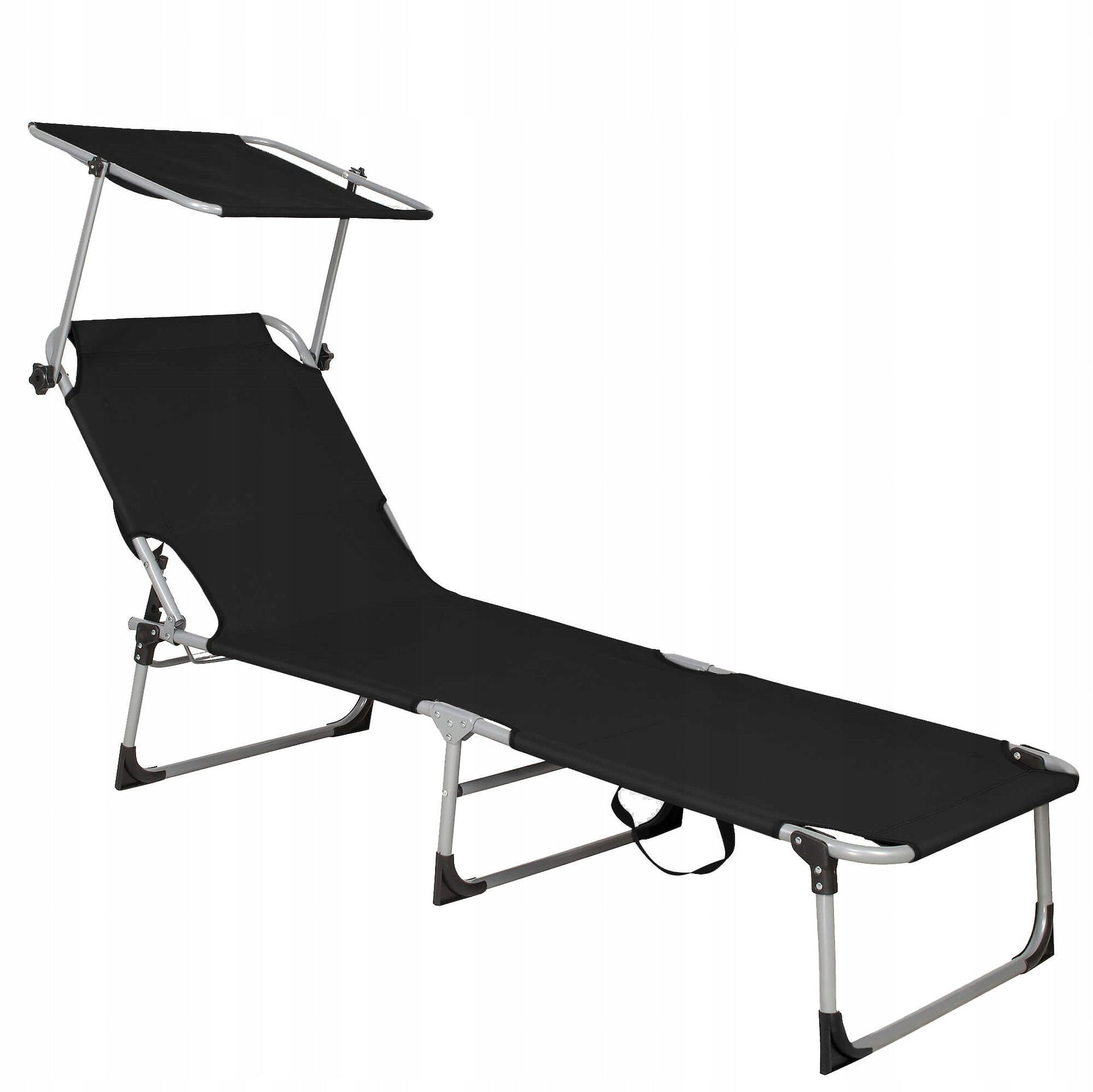 SUN LOUNGER BEACH CHAIR CANOPY FOLDING COUCH WITH VISOR FOR TERRACE BALCONY Manufacturer code GC0056
