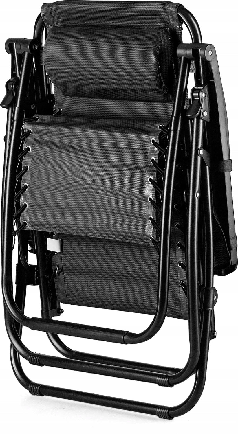 SUN LOUNGER BEACH CHAIR FOLDING ZERO GRAVITY ADJUSTABLE LUVERNO Length (longer side) 175 cm