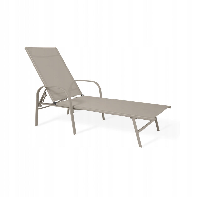 SUN LOUNGER BEACH CHAIR GARDEN FOLDING COUCH BED ADJUSTABLE BACKREST Manufacturer code LE05JBR
