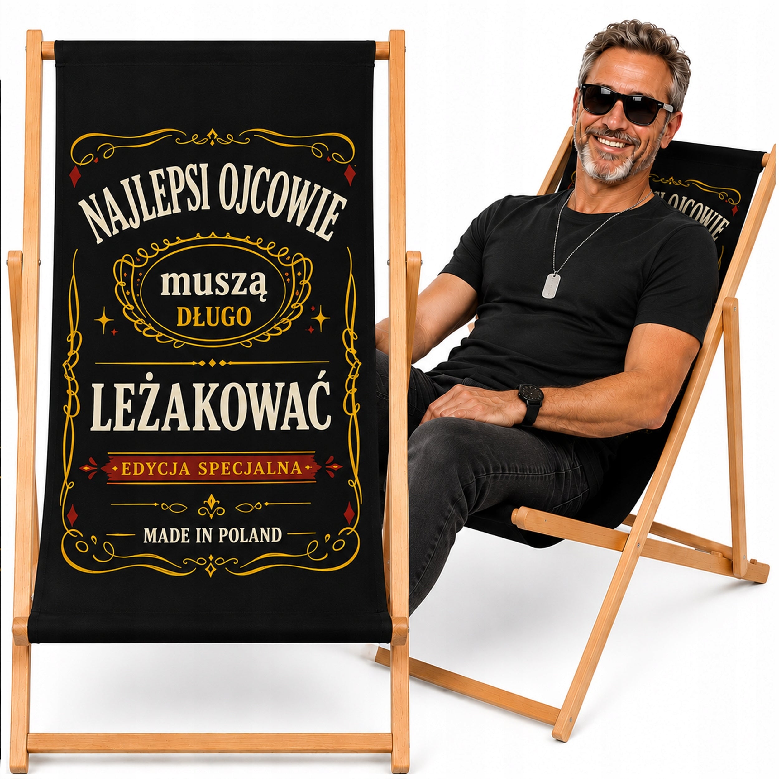 SUN LOUNGER FOR DAD FATHER'S DAY BEST FATHERS MUST LONG MATURE GIFT