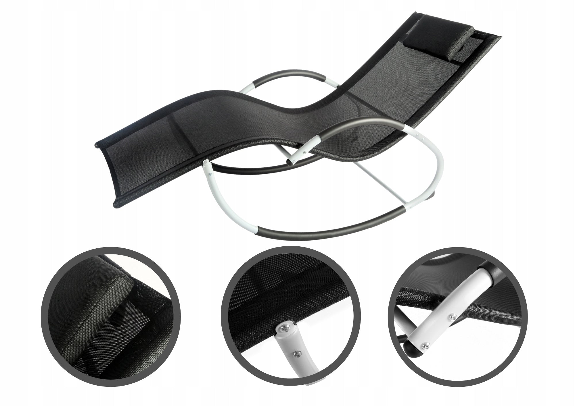SUN LOUNGER GARDEN ROCKING CHAIR FIELD BED