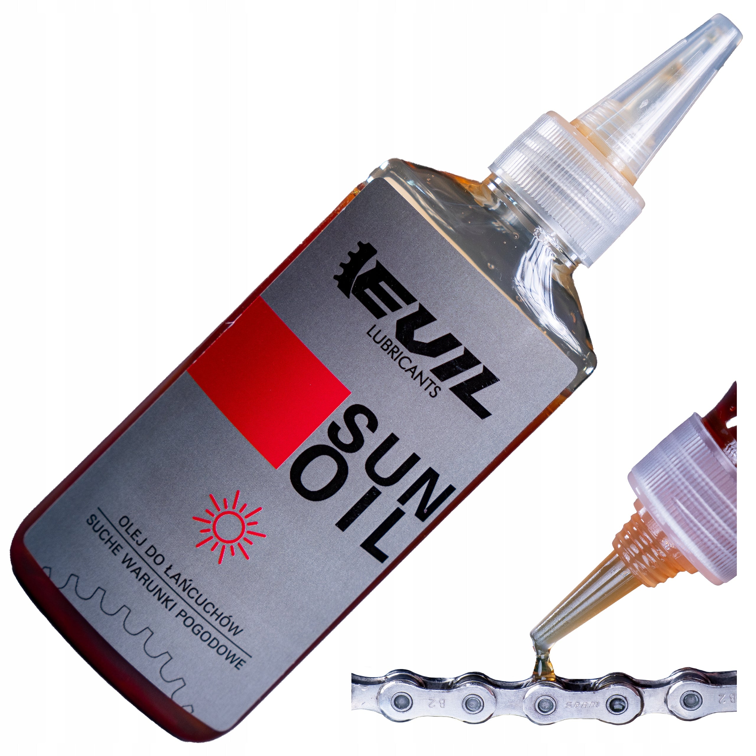SUN OIL CHAIN LUBRICANT EVIL LUBRICANTS 100ml FOR DRY CONDITIONS SUN