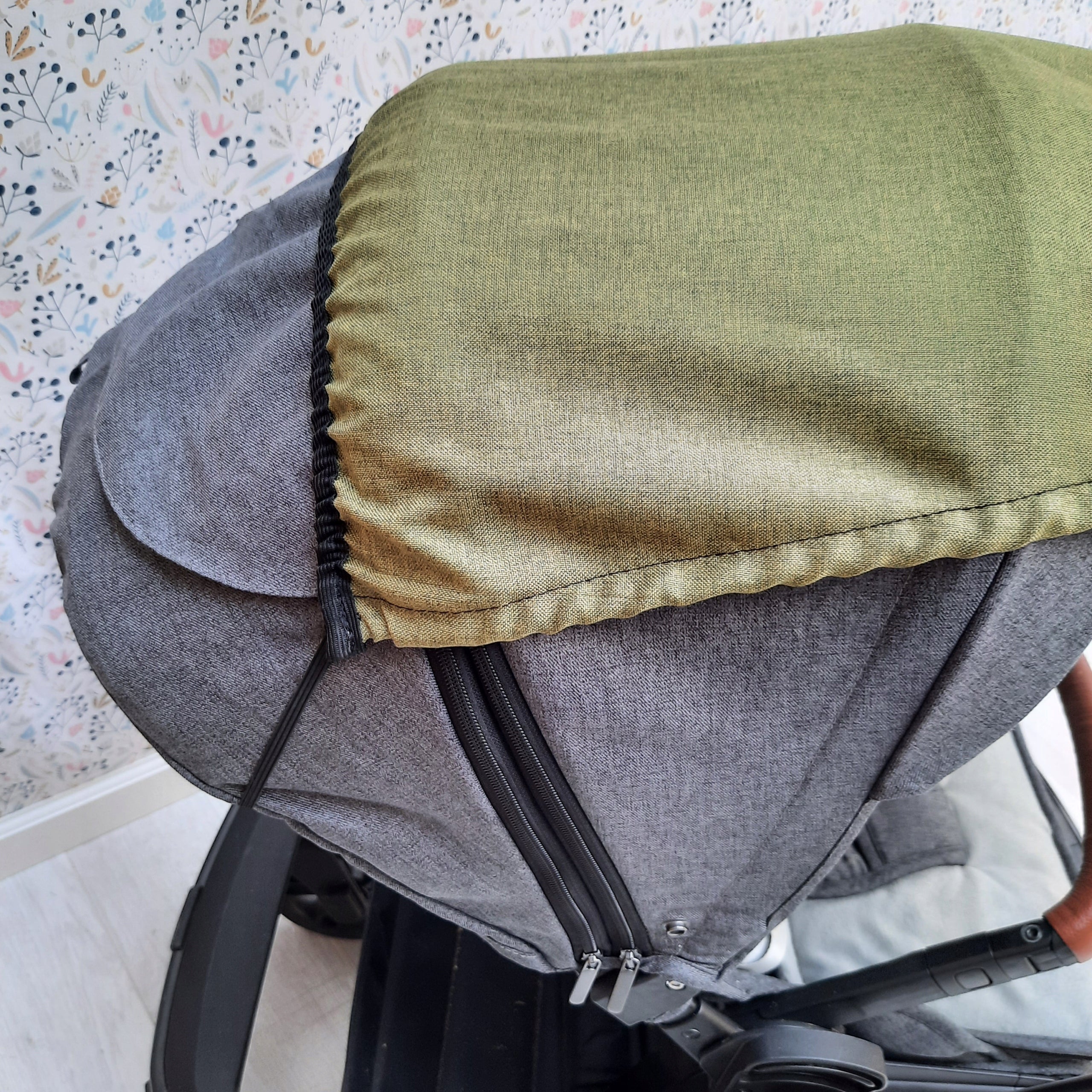 SUN VISOR FOR STROLLER UMBRELLA COVER UNIVERSAL GREEN Brand no brand