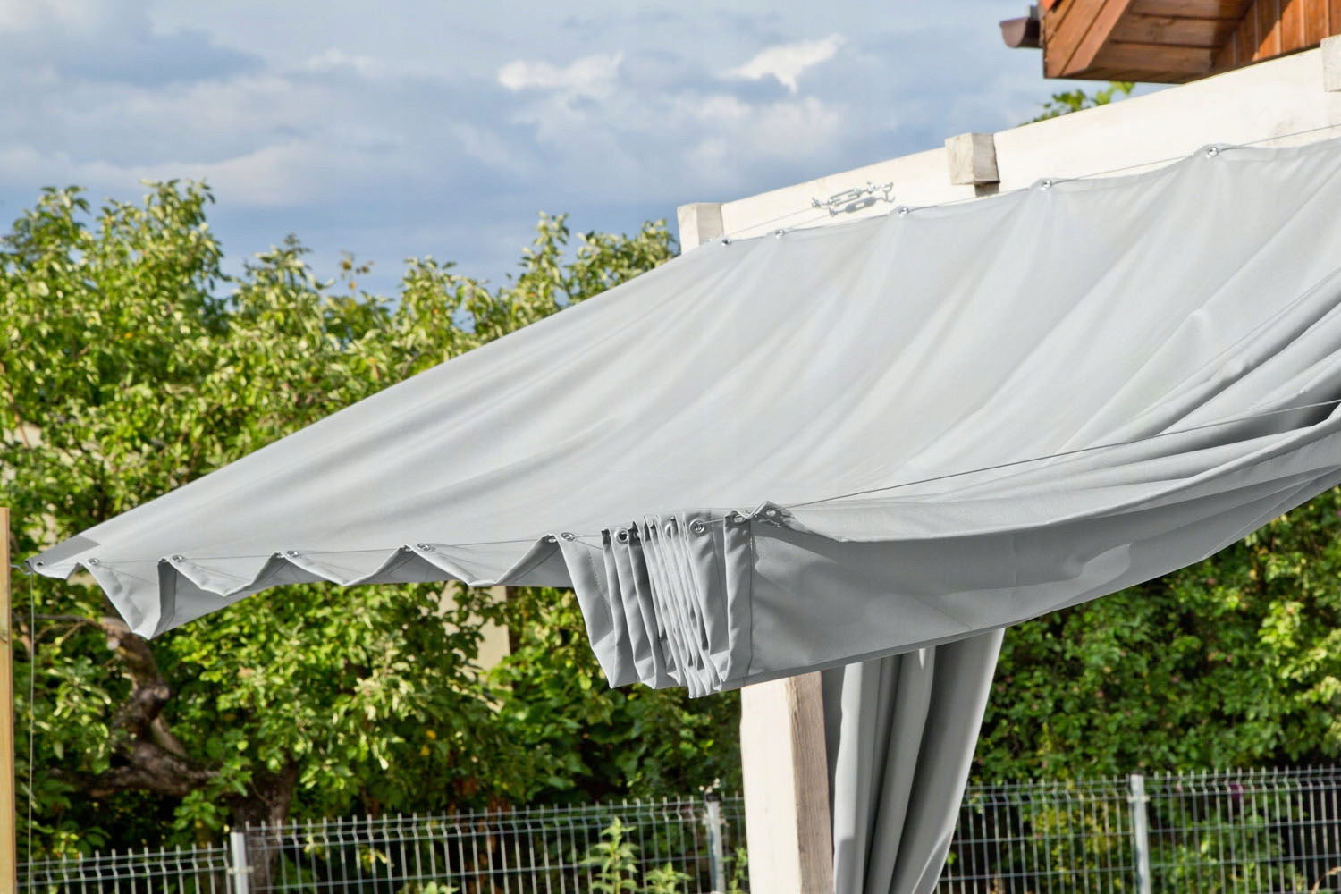 SUNGARDEN SAIL EXTENDABLE 4x3m Grey Diameter/width 301 cm