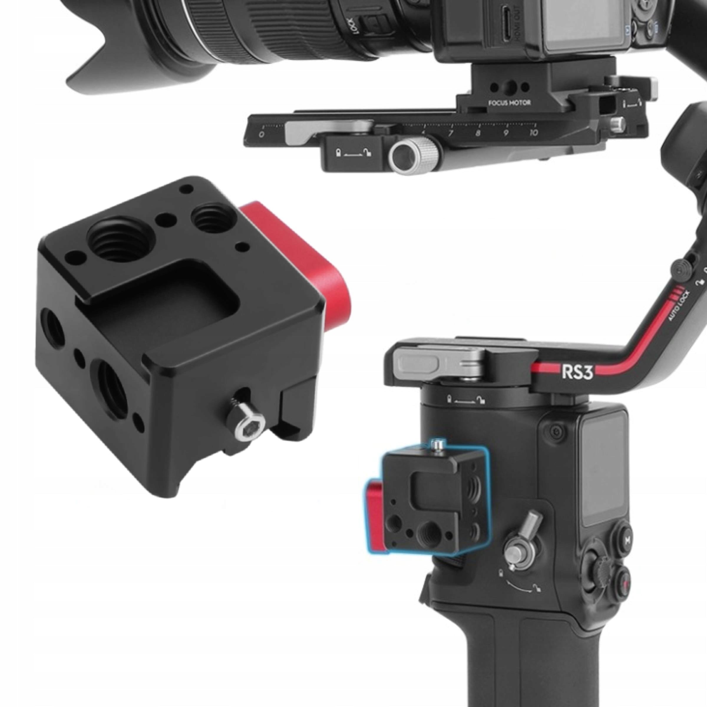 SUNNYLIFE 1/4" 3/8" MOUNTING ADAPTER FOR RS2 RSC2 RS3 PRO GIMBAL