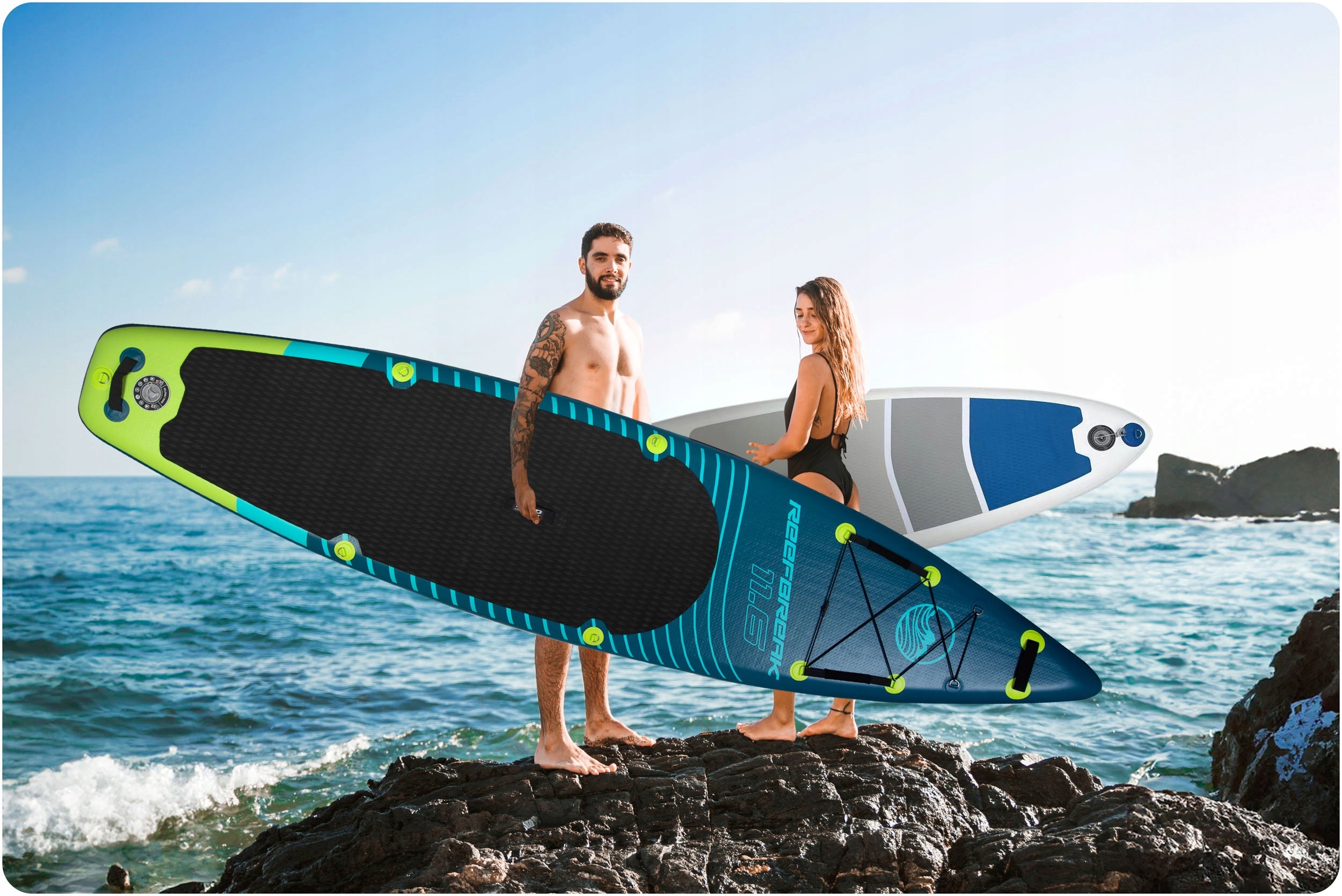 SUP BOARD 350cm pumped for swimming durable paddle board and accessories Packaging status original