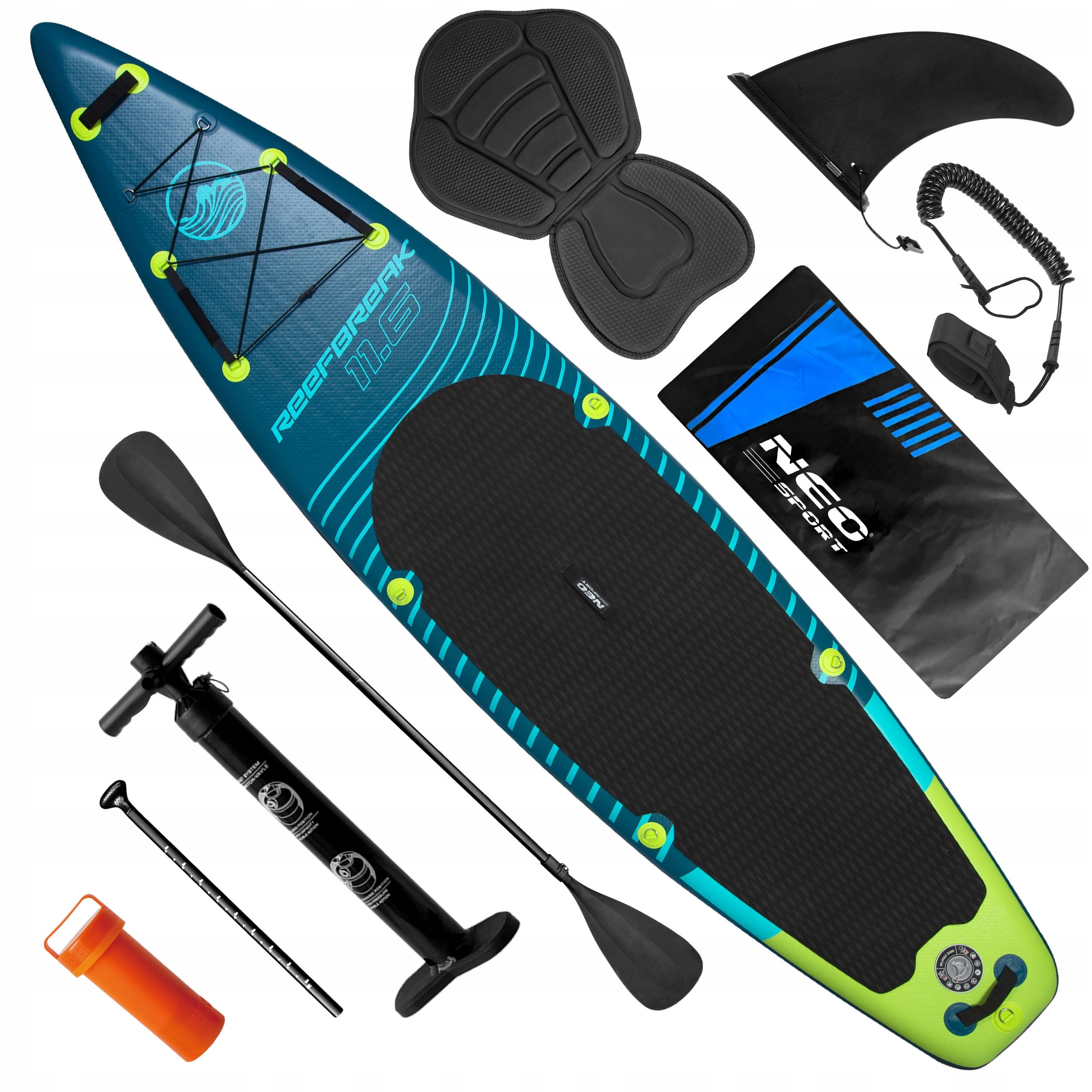 SUP BOARD 350cm pumped for swimming durable paddle board and accessories