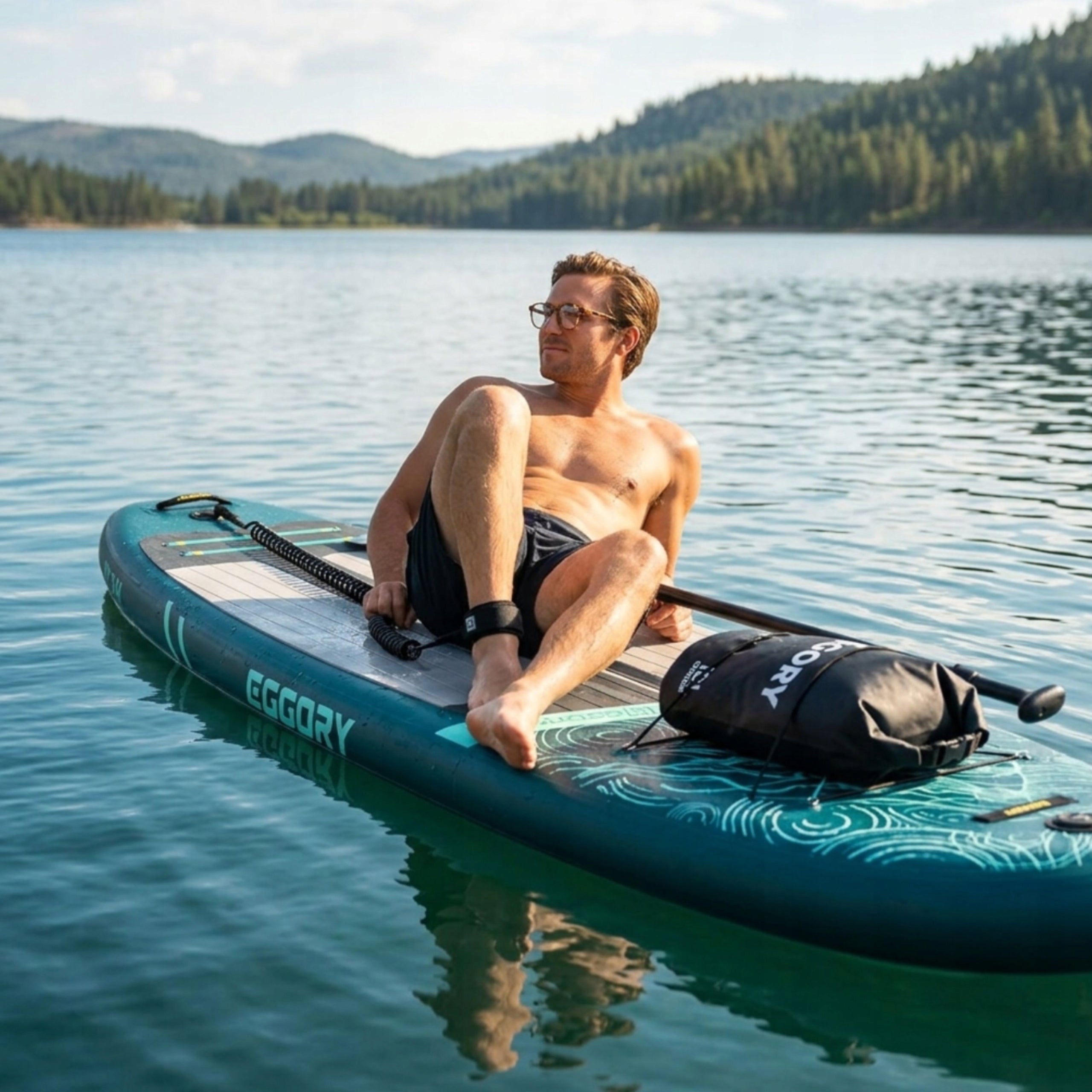 SUP BOARD EGGORY DOUBLE FOR STANDING SWIMMING WITH PADDLE - WIDE 86cm Model EGGORY DESKA SUP DWUOSOBOWA ULTRA SZEROKA