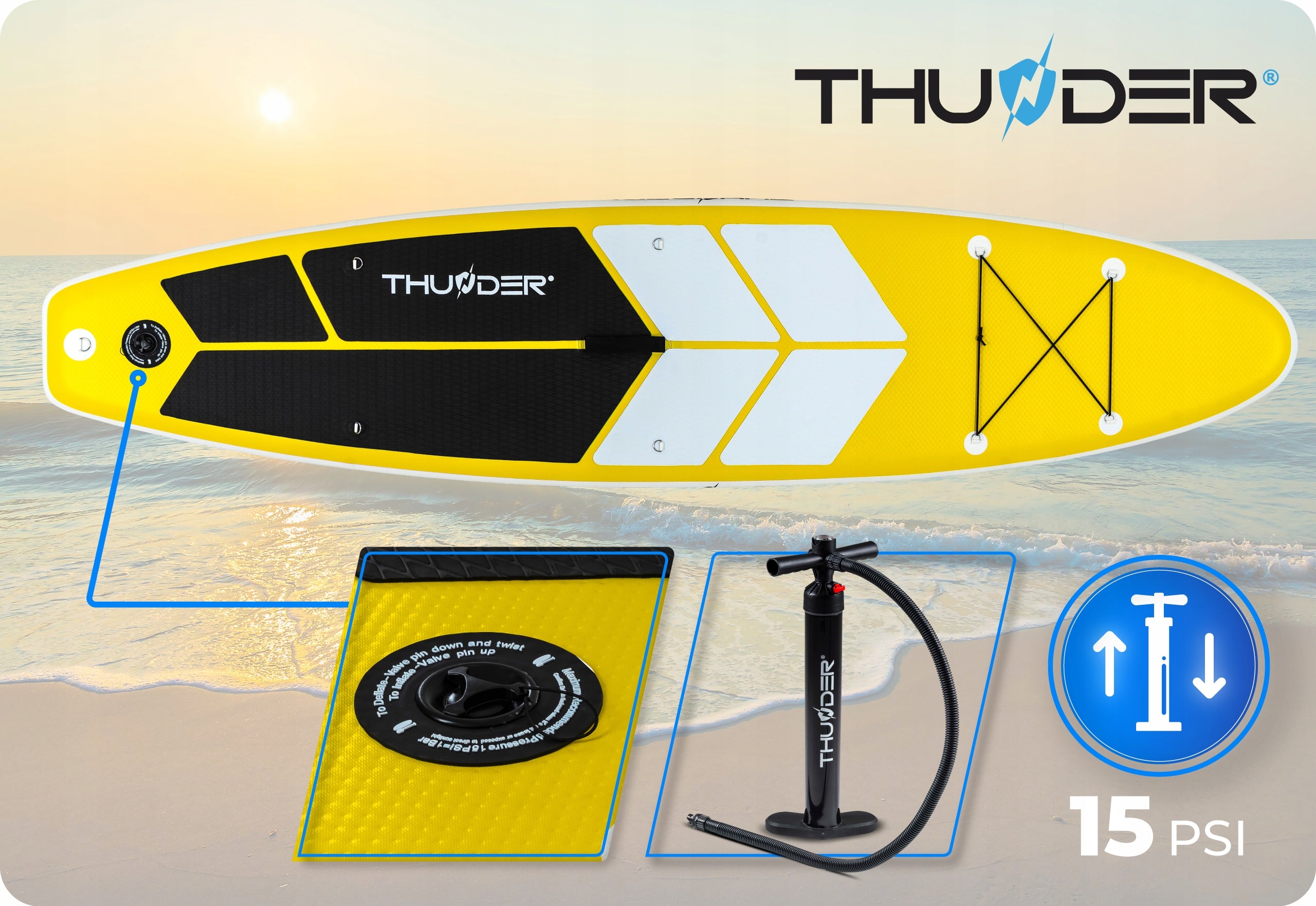 SUP BOARD FOR SWIMMING PUMPED WITH SEAT SET PADDLE PUMP 320 CM Gender not applicable