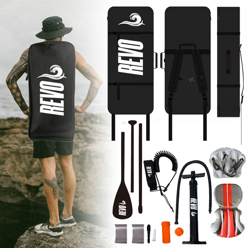 SUP BOARD FOR SWIMMING STAND UP PADDLE PUMPED 320CM SET + SEAT Length 320 cm
