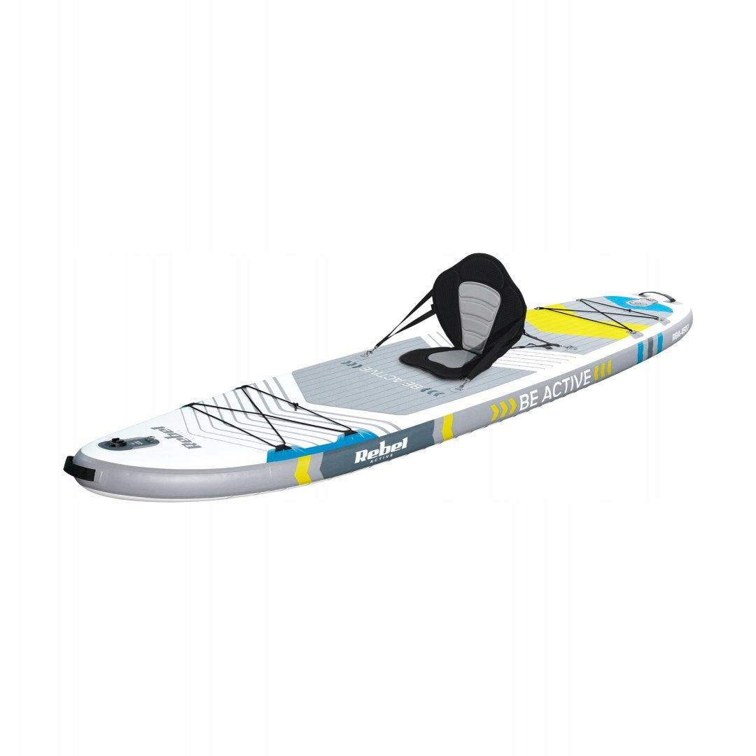 SUP BOARD FOR SWIMMING WITH SEAT 335 CM SET PUMP HANDLES ACCESSORIES Brand Rebel
