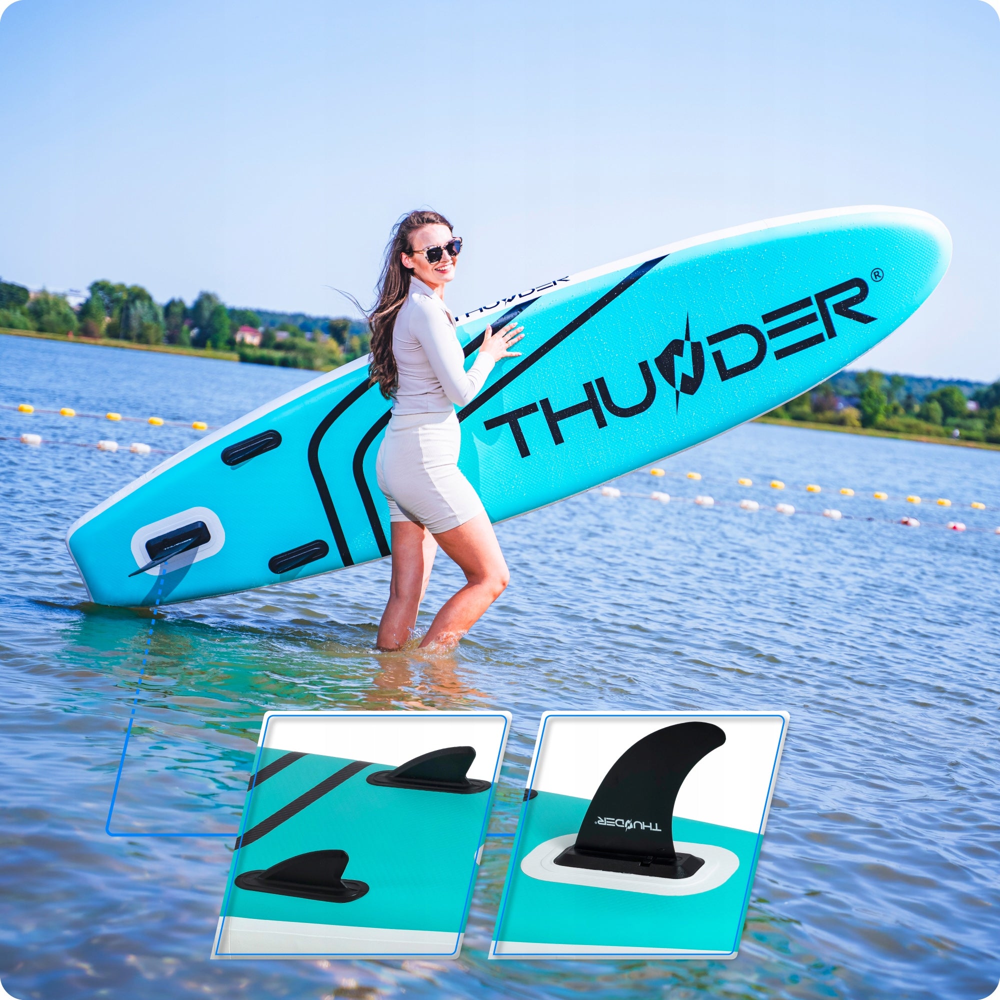 SUP Board 320CM Inflatable Paddle BoardInflated Paddle Set Thunder Model COAST-MINT-330