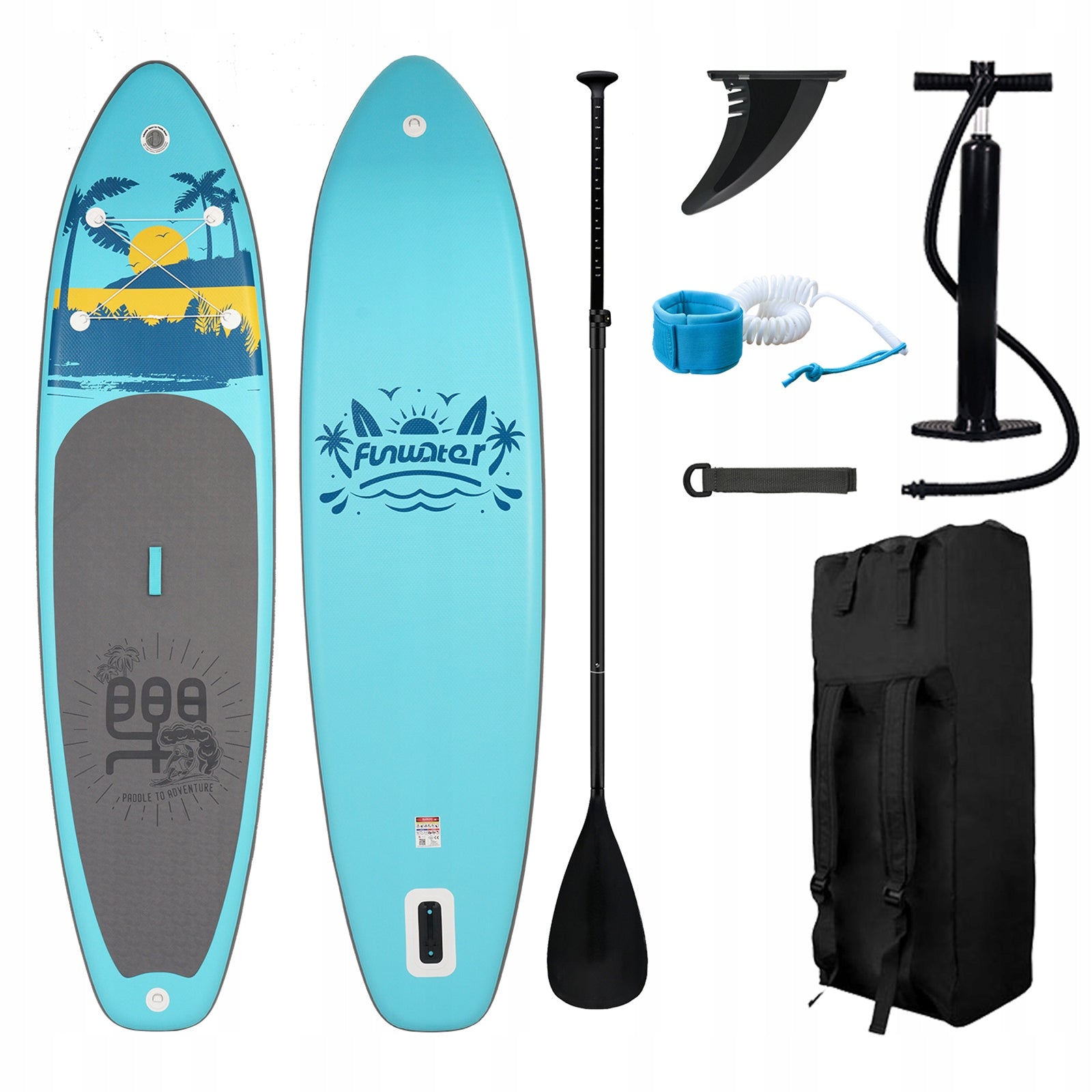 SUP Board Pumped for Swimming STAND UP PADDLE BOARD Set 335cm 180kg PL