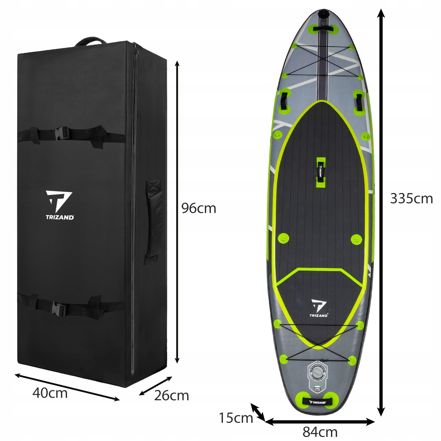 SUP Board for Swimming 335cm Pumped with Paddle Seat Backpack + Freebies Kind SUP board