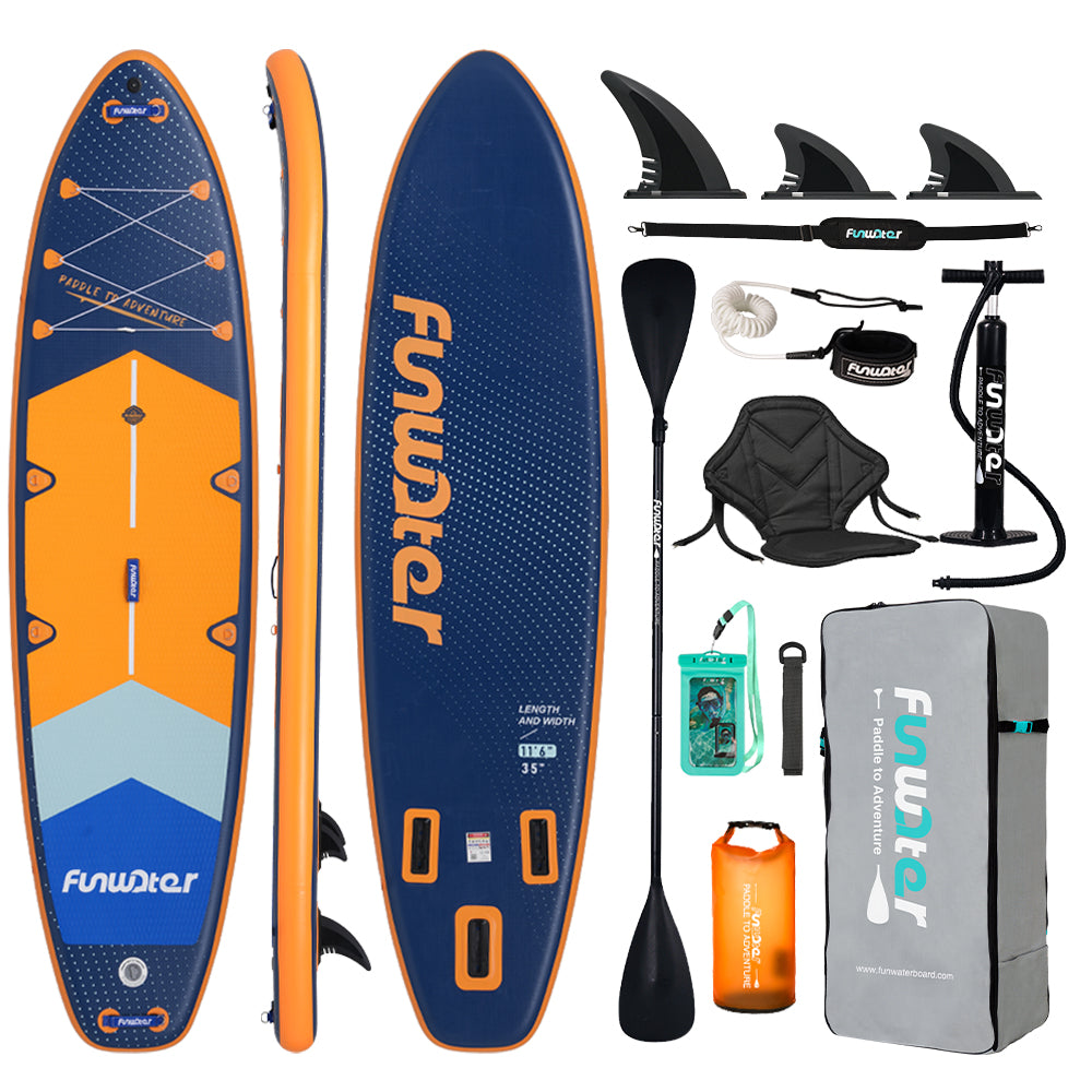 SUP Board for Swimming PUMPED STAND UP PADDLE with Seat 350cm 200kg