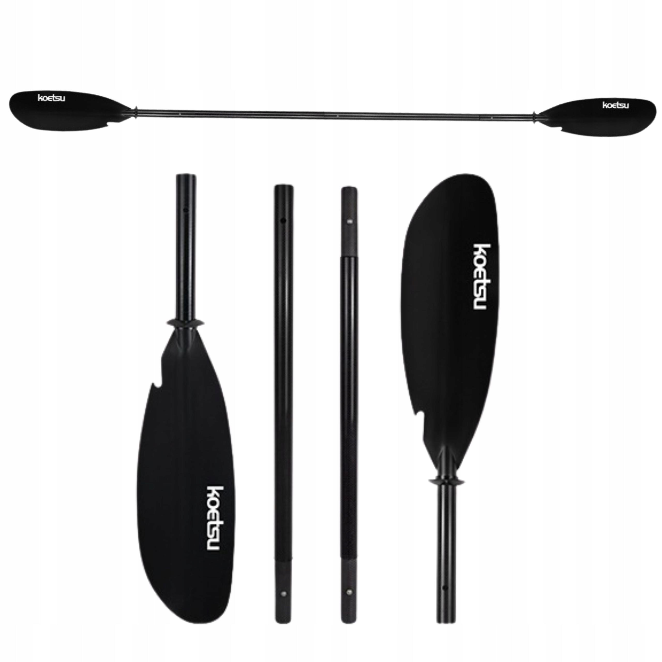 SUP Folding Kayak Paddle 230cm 4-Piece Adjustable 2 Feathers
