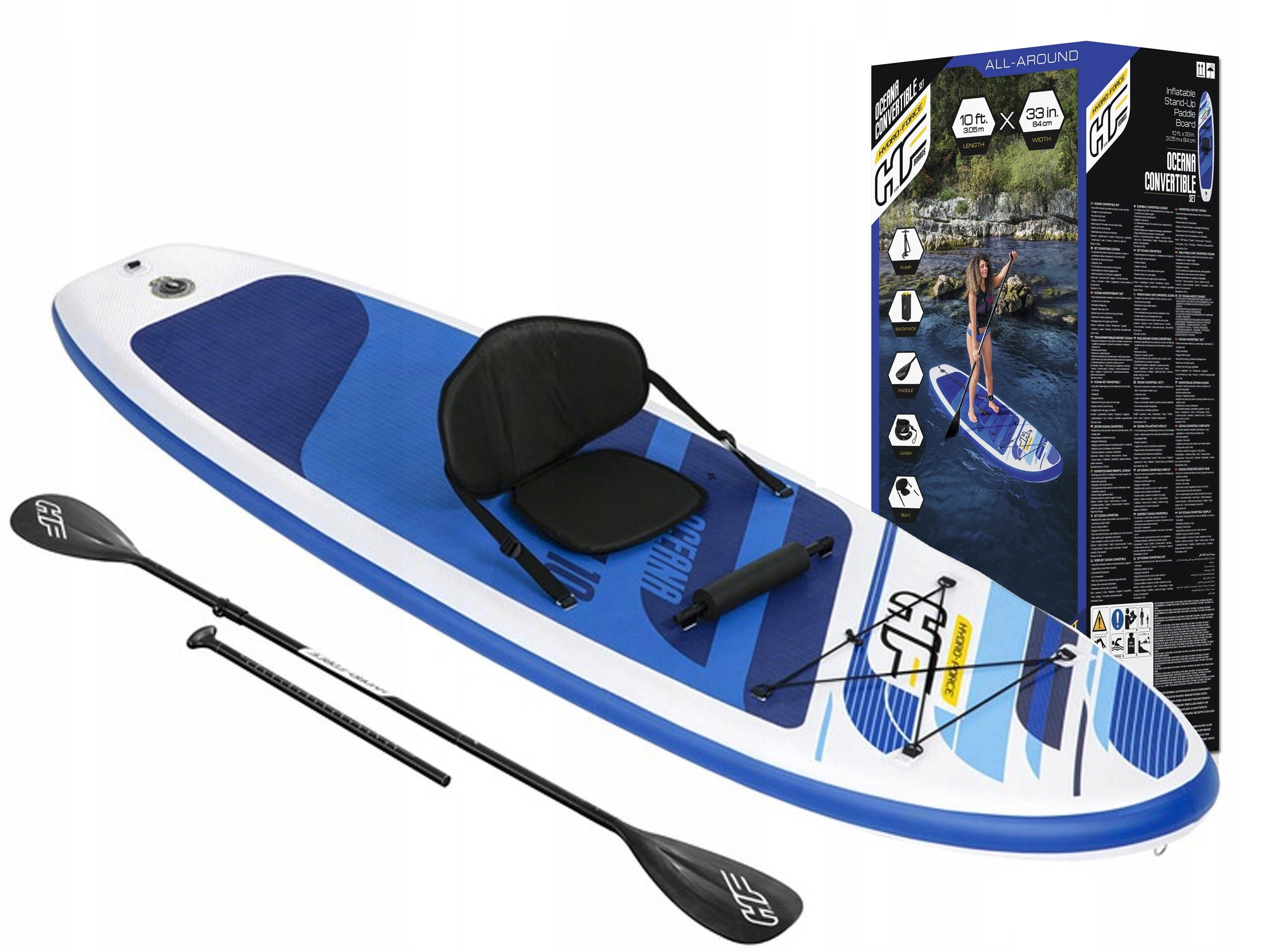 Aufblasbares Paddel Bestway Hydro Force Oceana Convertible, 305 cm