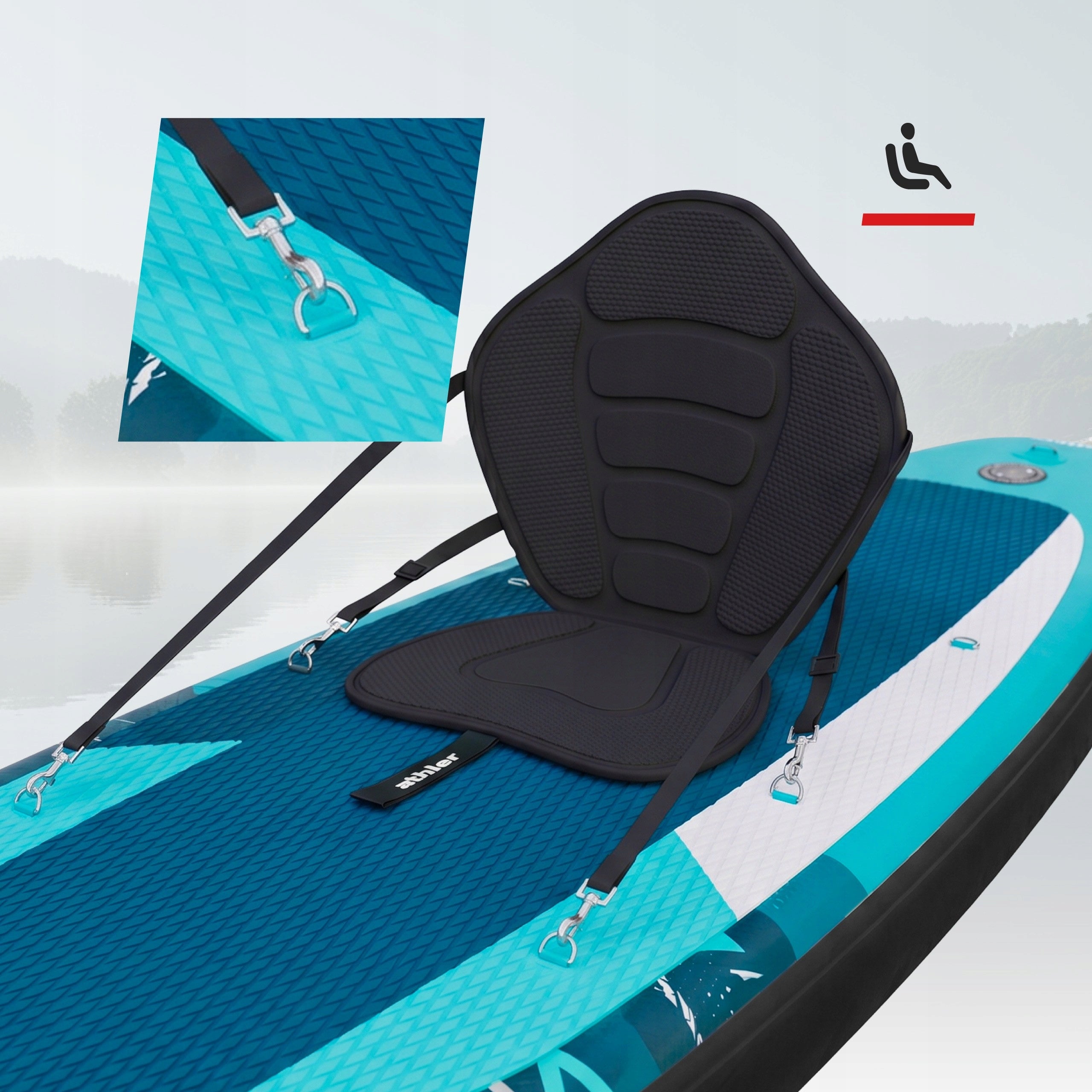 SUP PRO stand up paddle board pumped 350cm with paddle and seat 180KG Product weight with unit packaging 13 kg