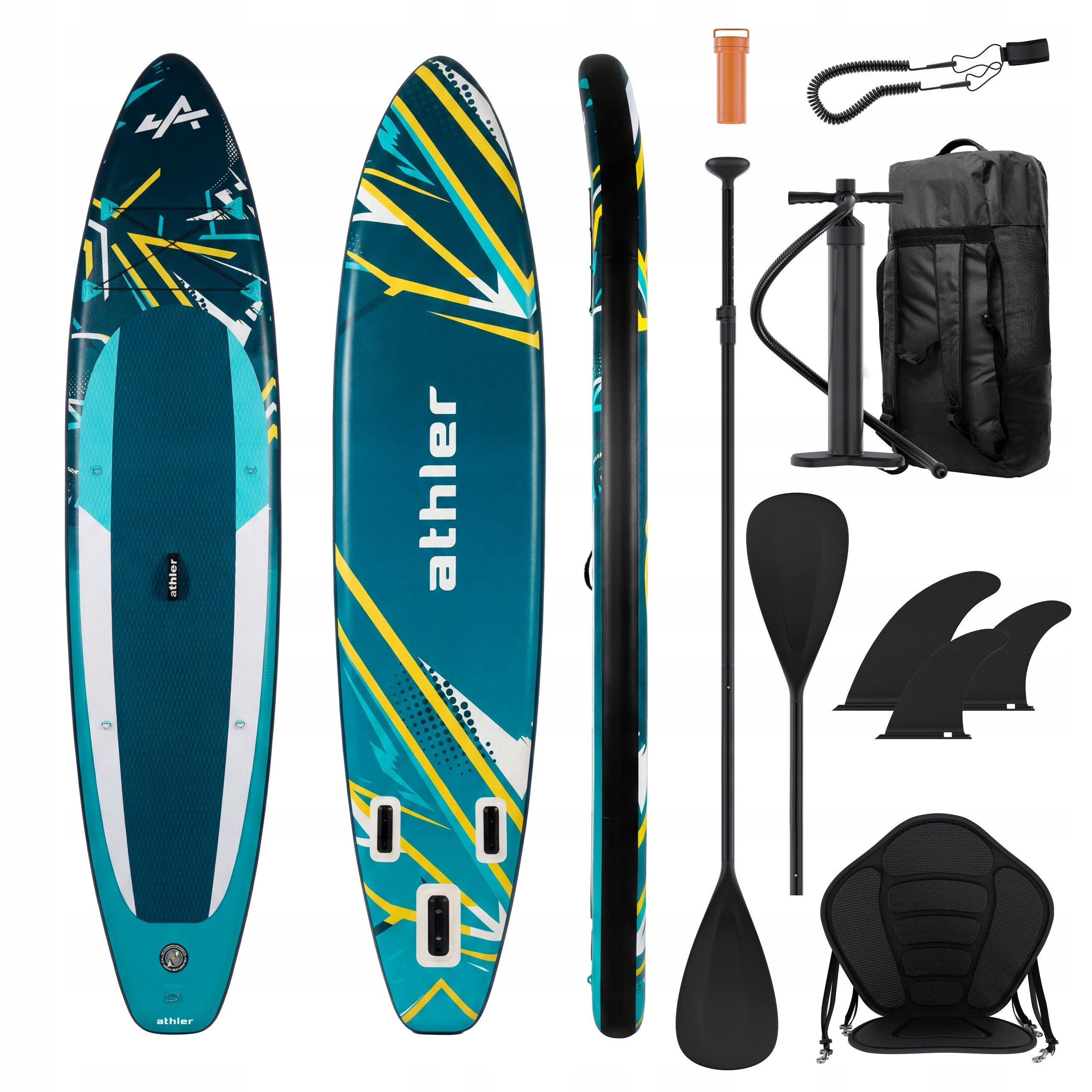 SUP PRO stand up paddle board pumped 350cm with paddle and seat 180KG