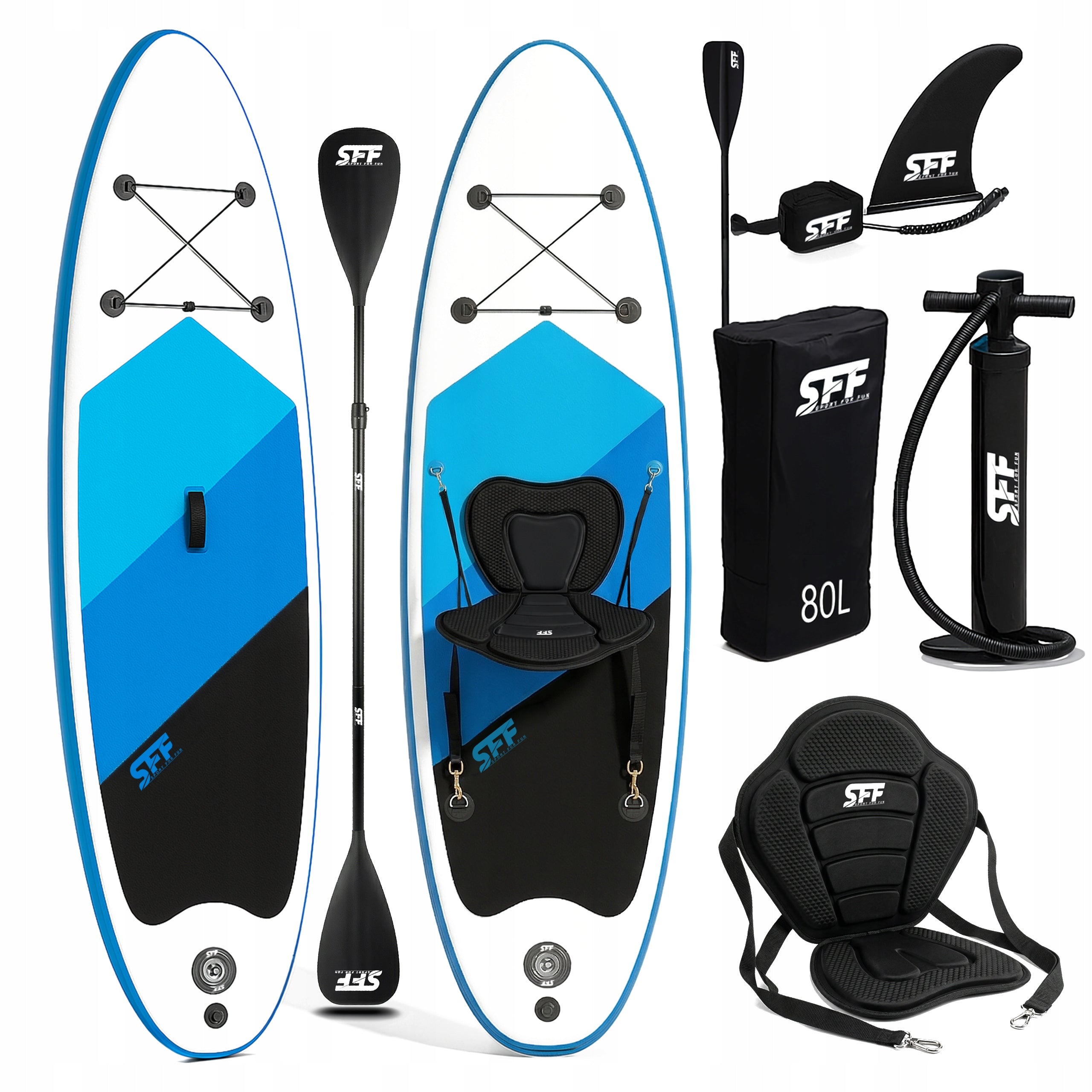 SUP Paddle Board 320cm Pumped Swimming Board with Paddle and Seat